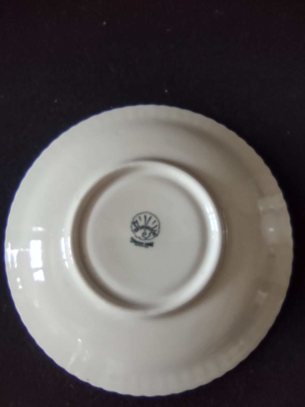 Vintage Syracuse China Shelledge White Cup & Saucer Set [6580]