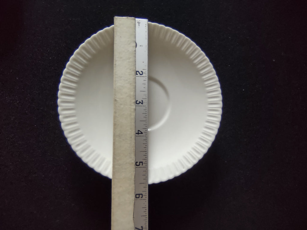Vintage Syracuse China Shelledge White Saucer [6582]