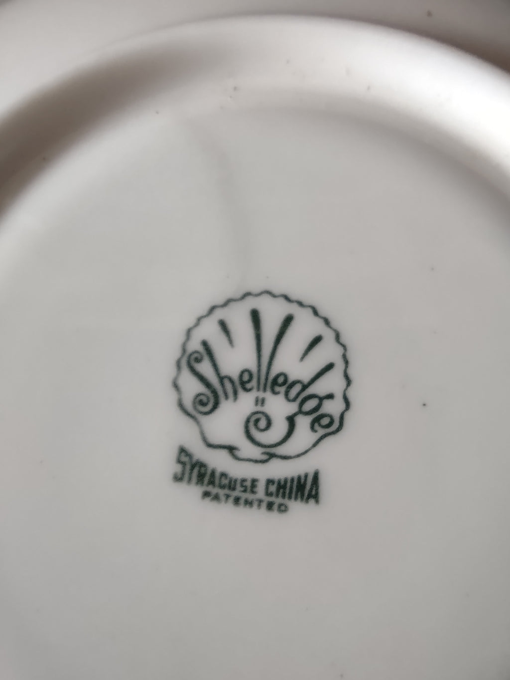 Vintage Syracuse China Shelledge White Saucer [6582]