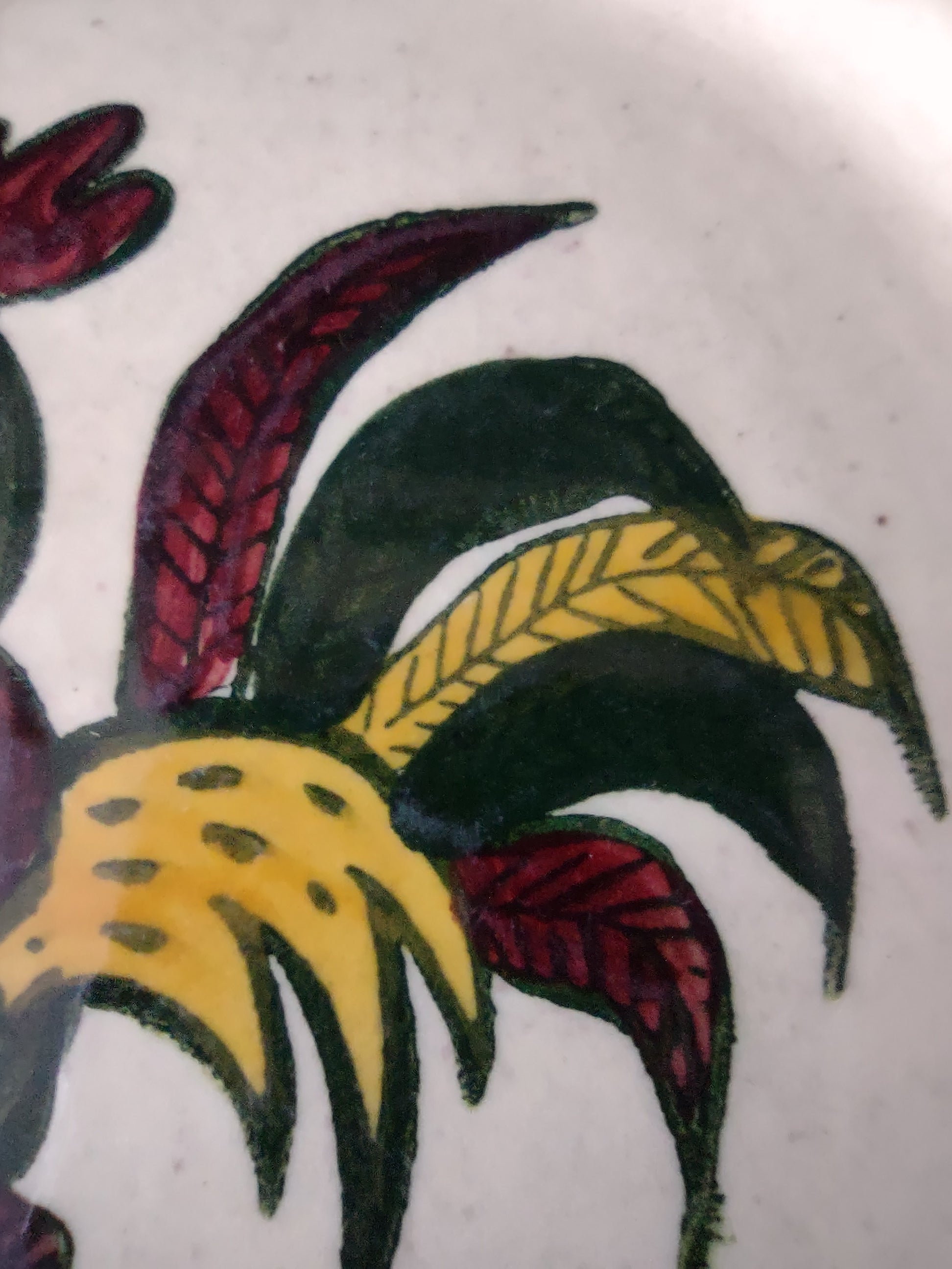 Vintage Pfaltzgraff Provincial Rooster Plate Green & Red [6585]