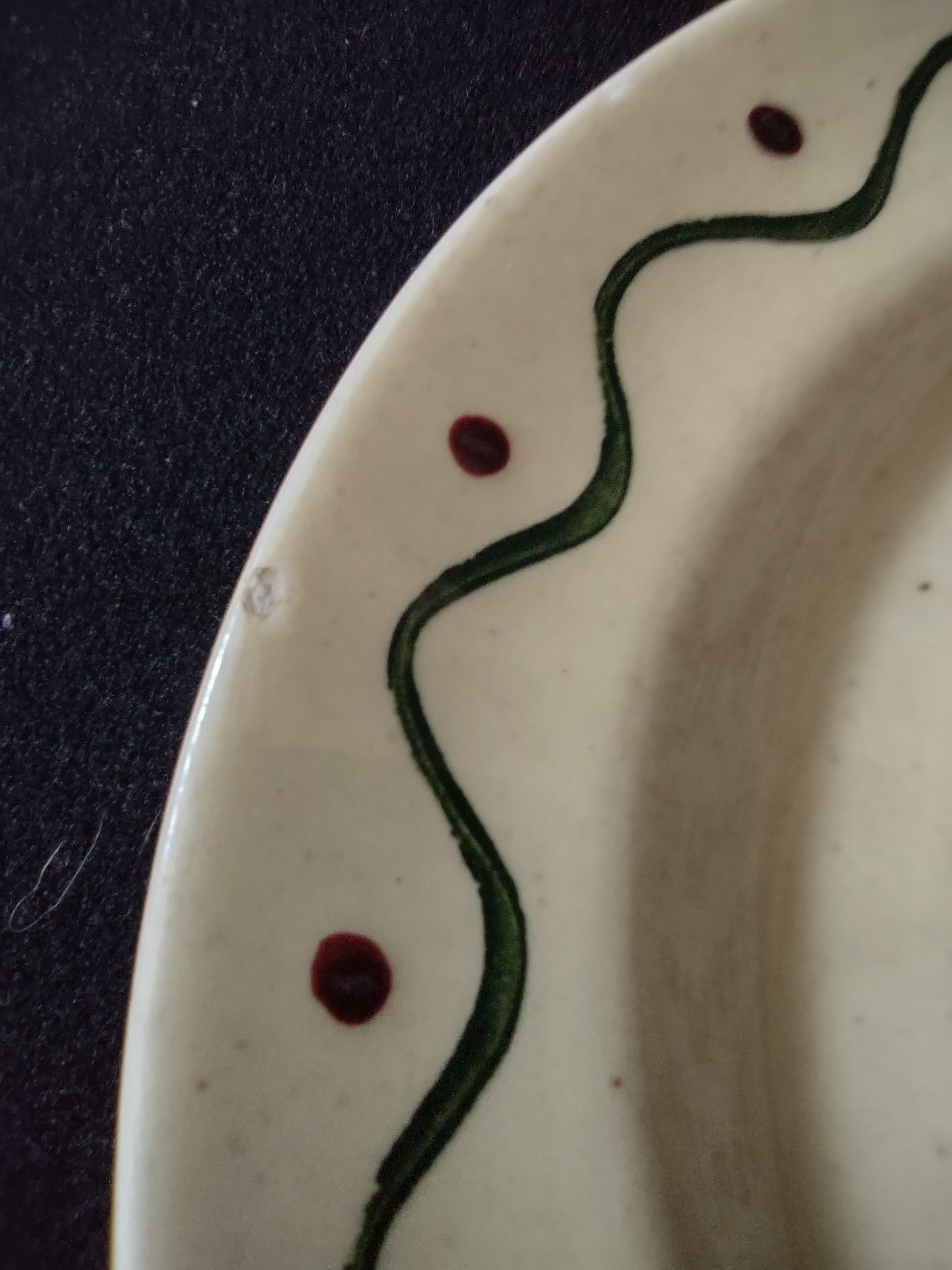Vintage Pfaltzgraff Provincial Rooster Plate Green & Red [6585]