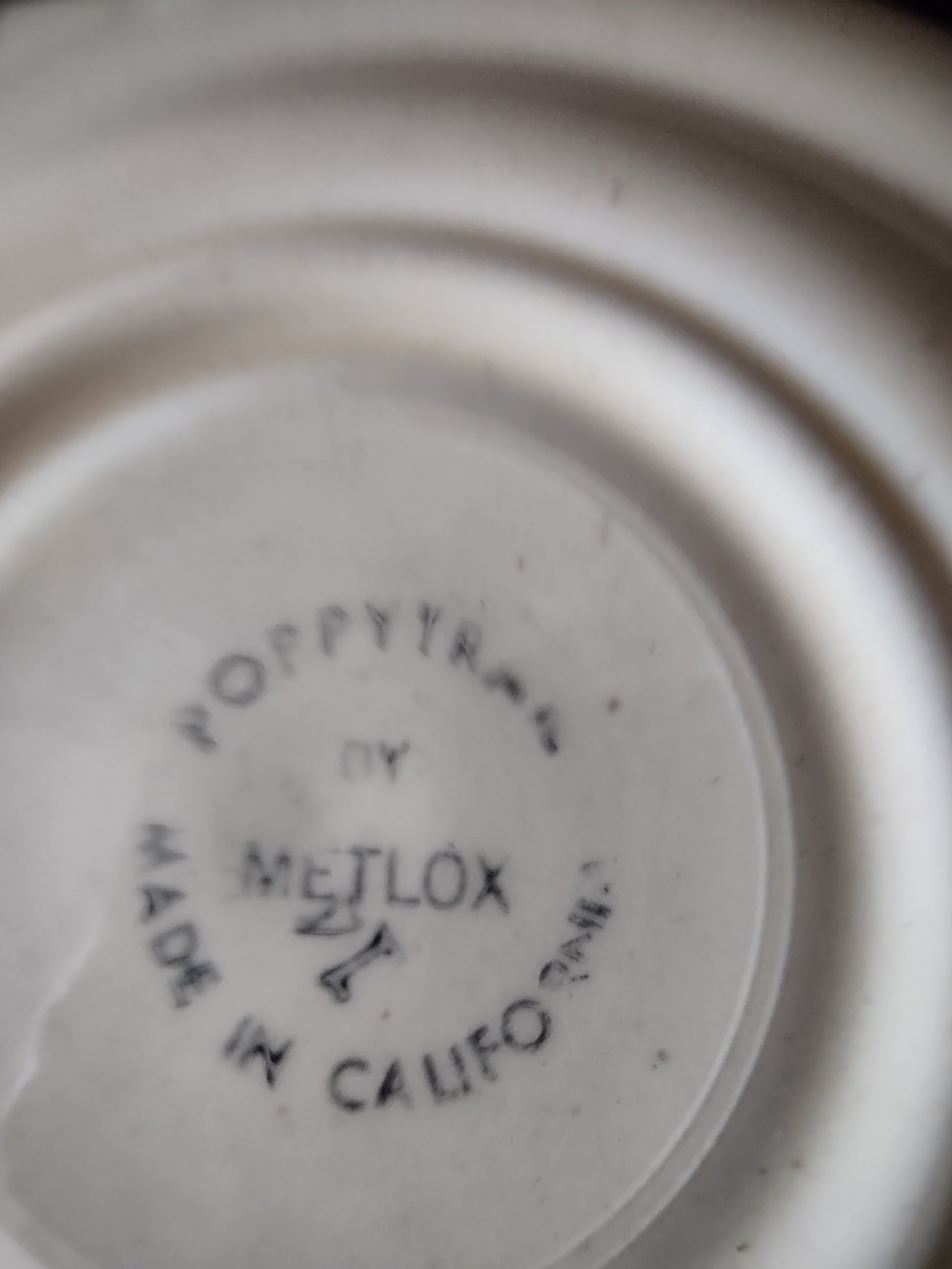 Vintage Metlox Poppytrail Provincial Cup and Saucer Sets Lot of 2 [6587]