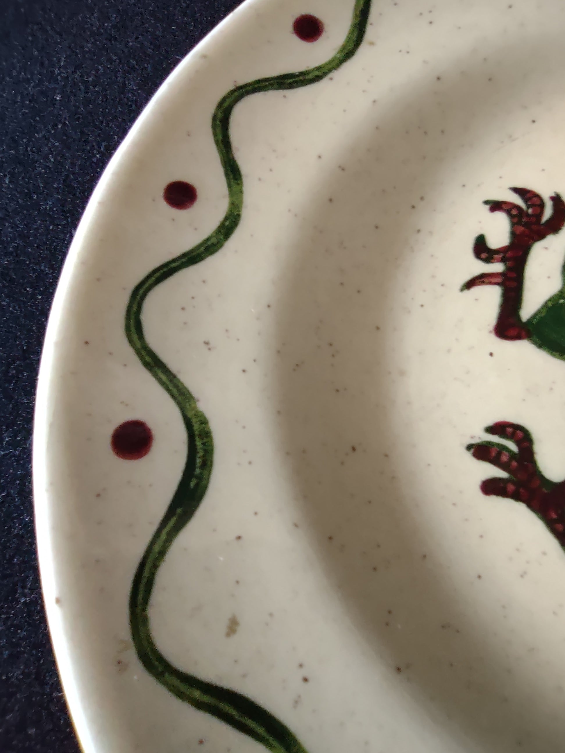 Vintage Metlox Poppytrail California Provincial Rooster Small Plate [6588]