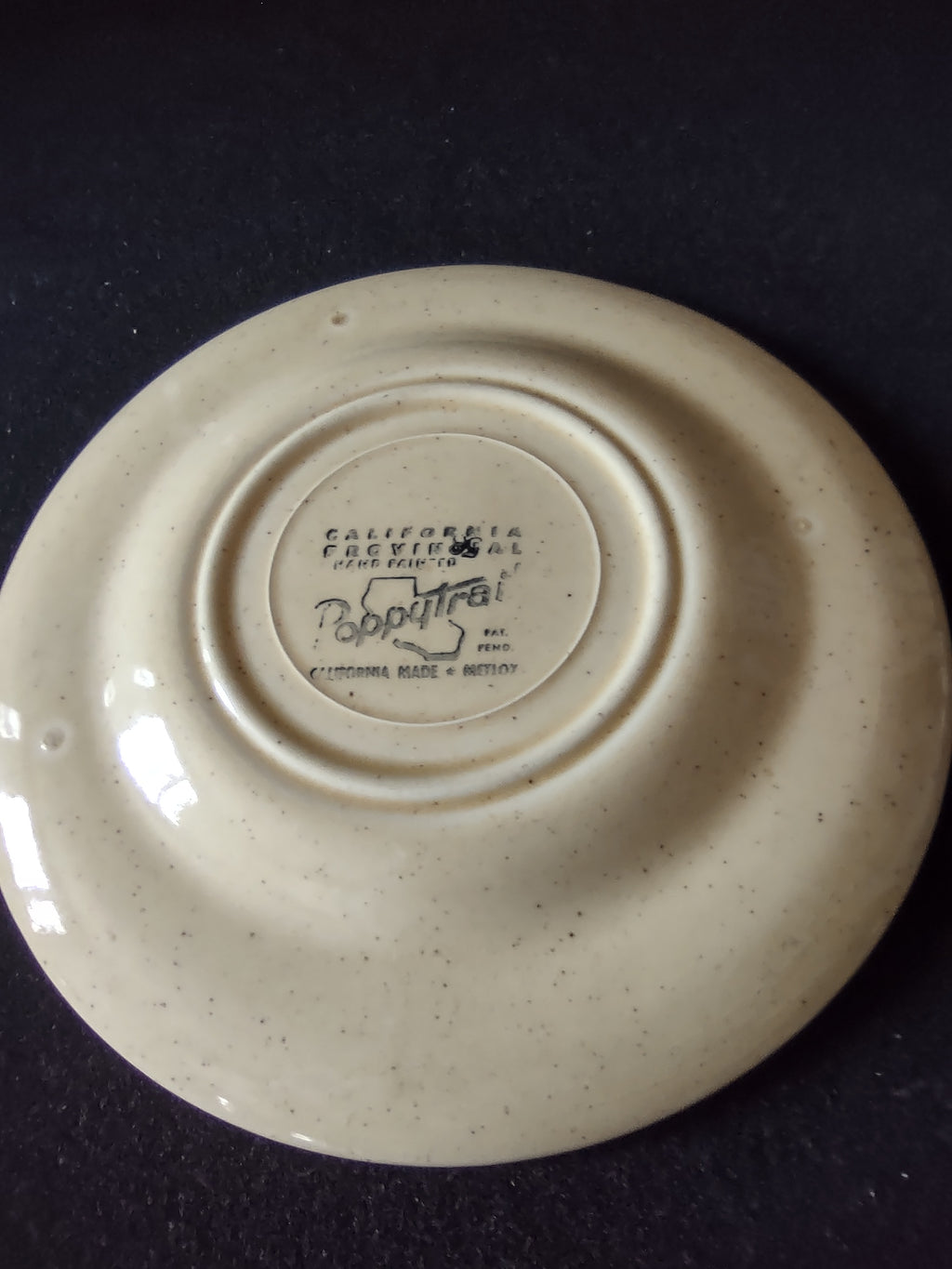 Vintage Metlox Poppytrail California Provincial Rooster Small Plate [6588]