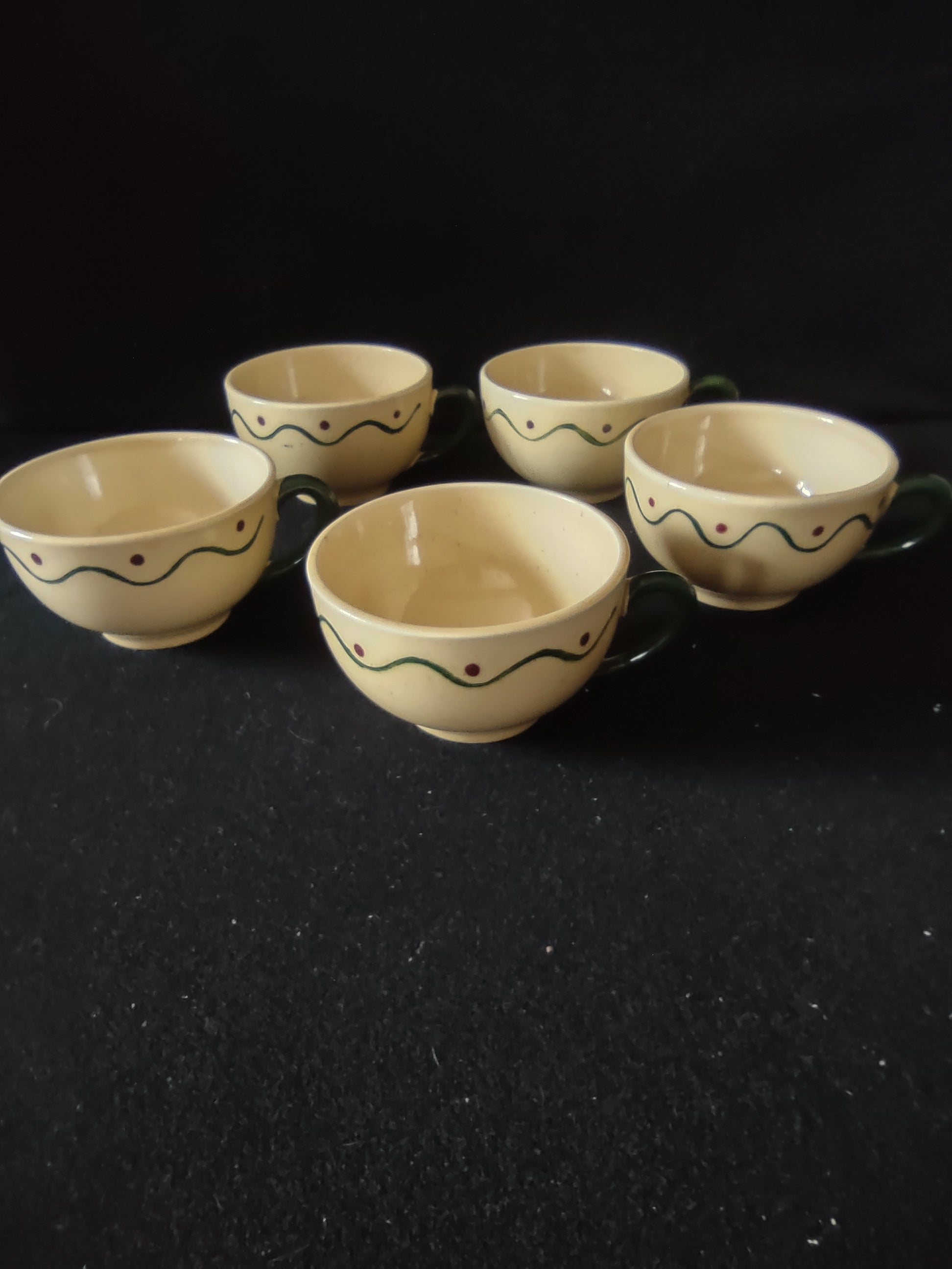 Vintage Metlox Poppytrail California Provincial Cups Set of 5 [6589]