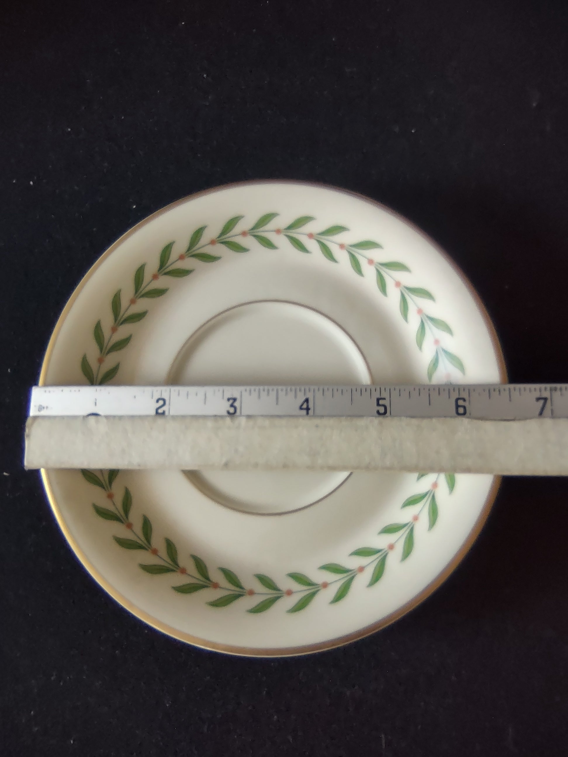Vintage Syracuse China Old Ivory Bullion Soup Cup & Saucer Set of 2 [6599]