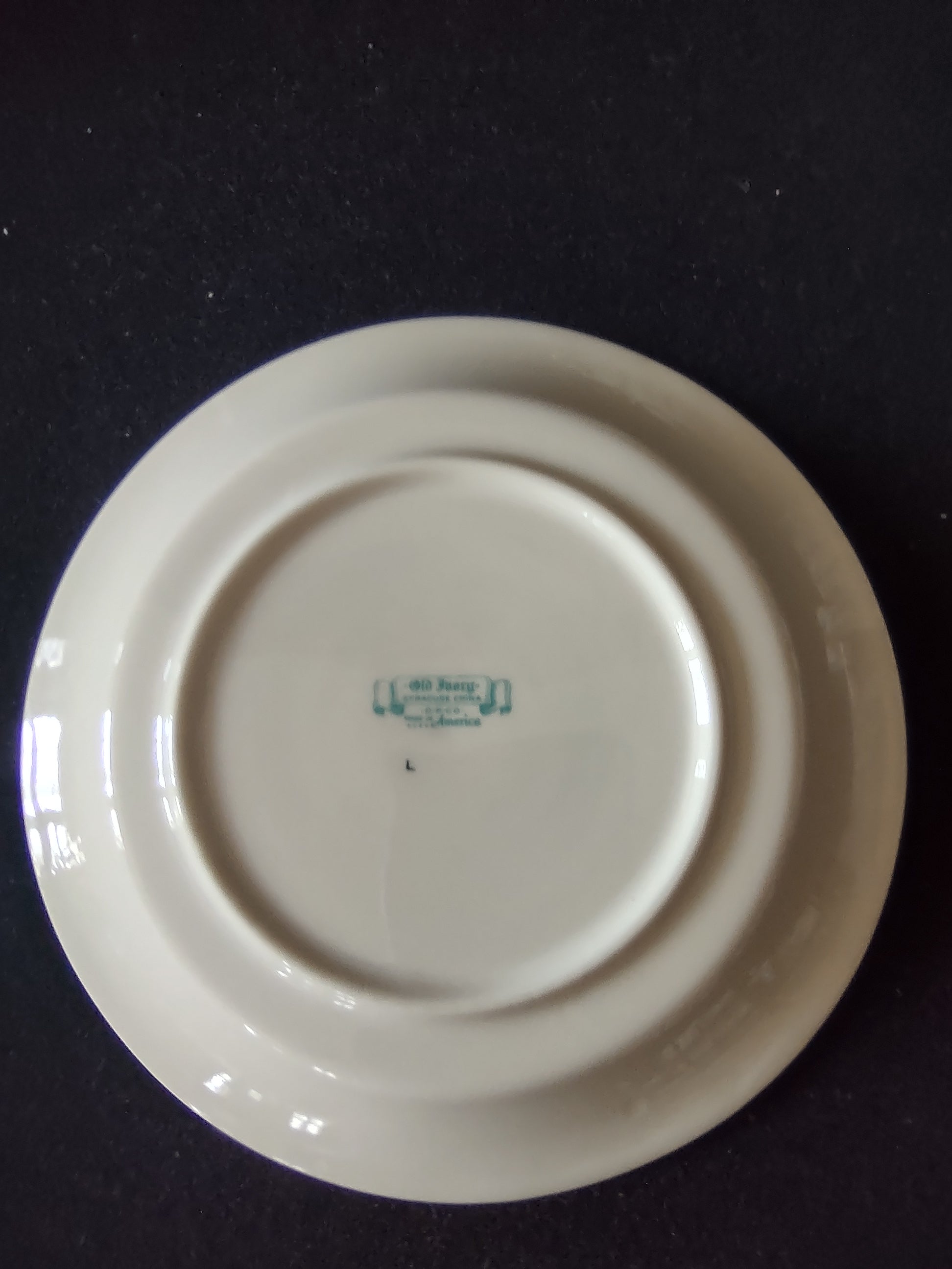 Vintage Syracuse China Old Ivory Bullion Soup Cup & Saucer Set of 2 [6599]