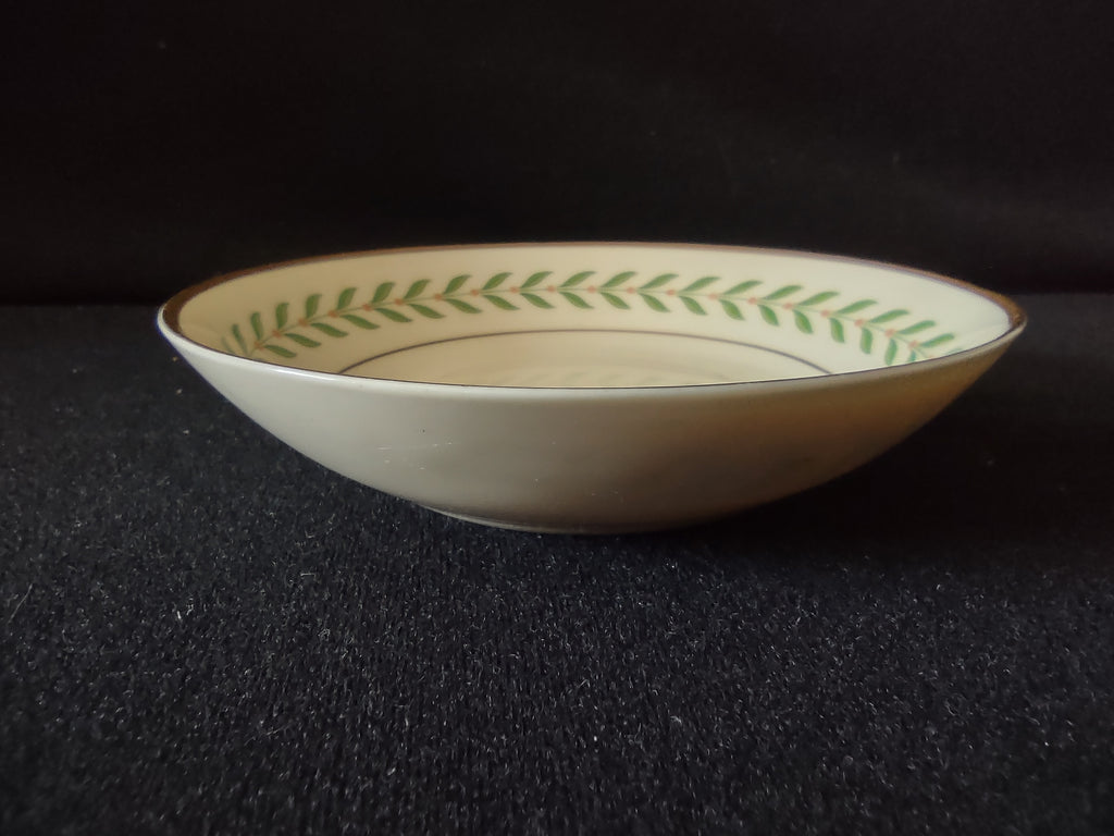 Vintage Syracuse China Old Ivory Green Laurel Berry Bowls Set of 3 [6600]