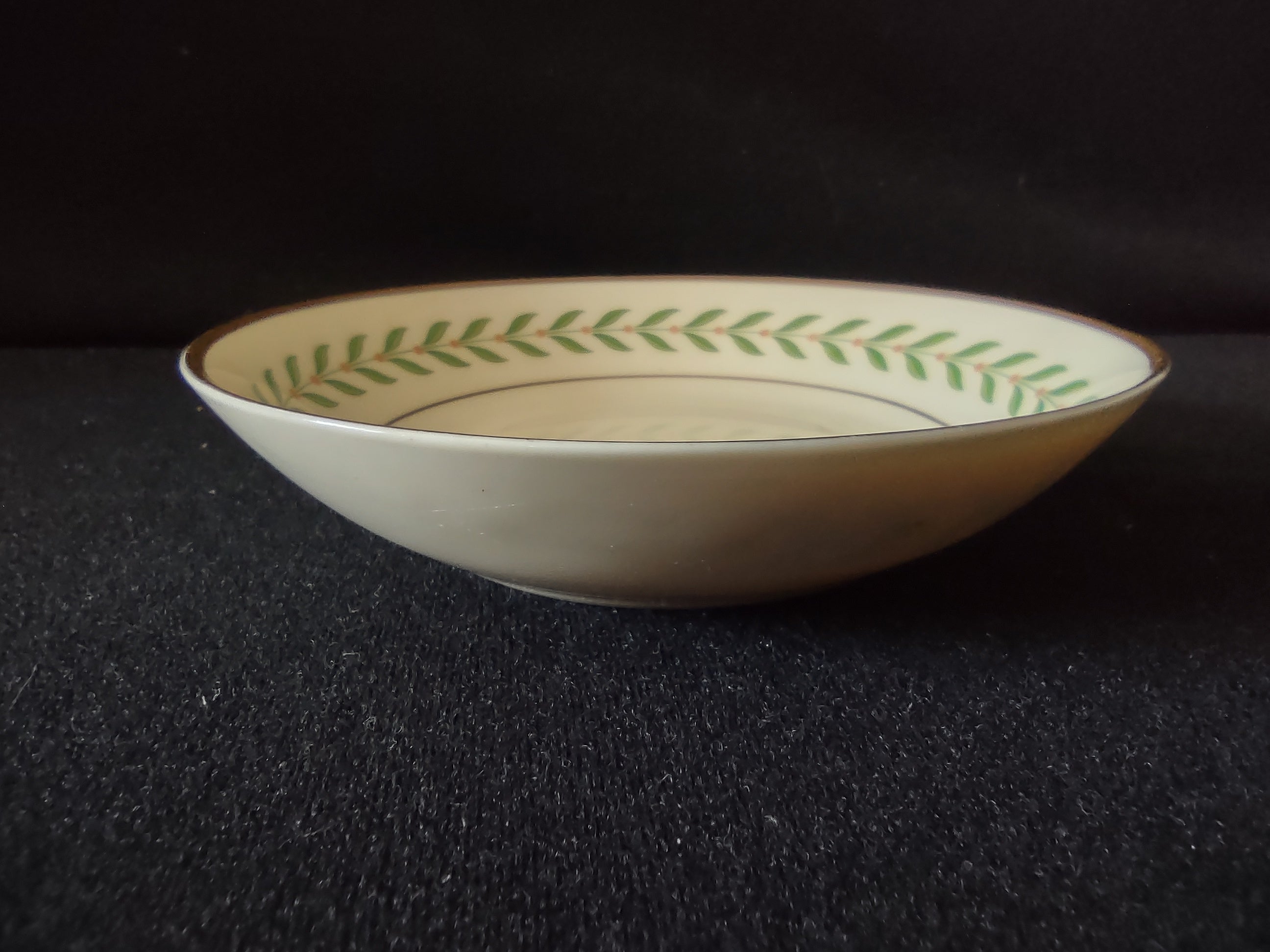 Vintage Syracuse China Old Ivory Green Laurel Berry Bowls Set of 3 [6600]