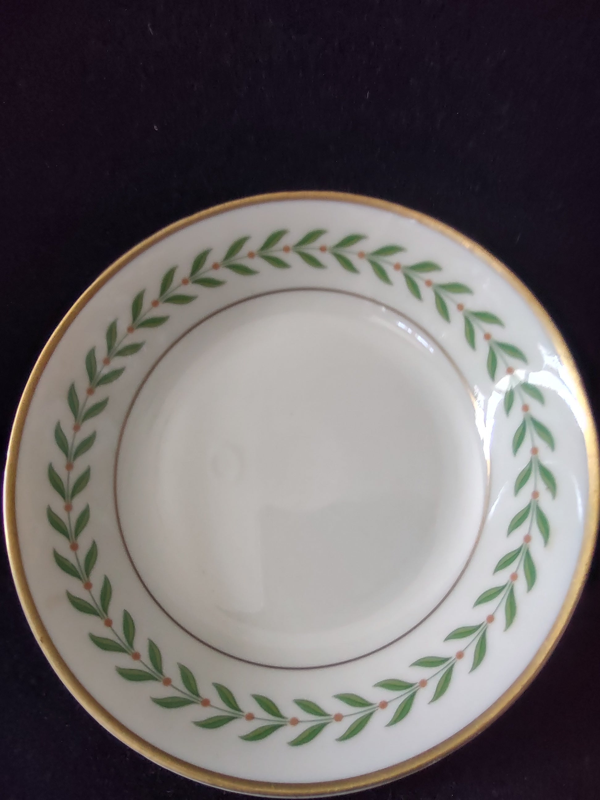 Vintage Syracuse China Old Ivory Green Laurel Berry Bowls Set of 3 [6600]