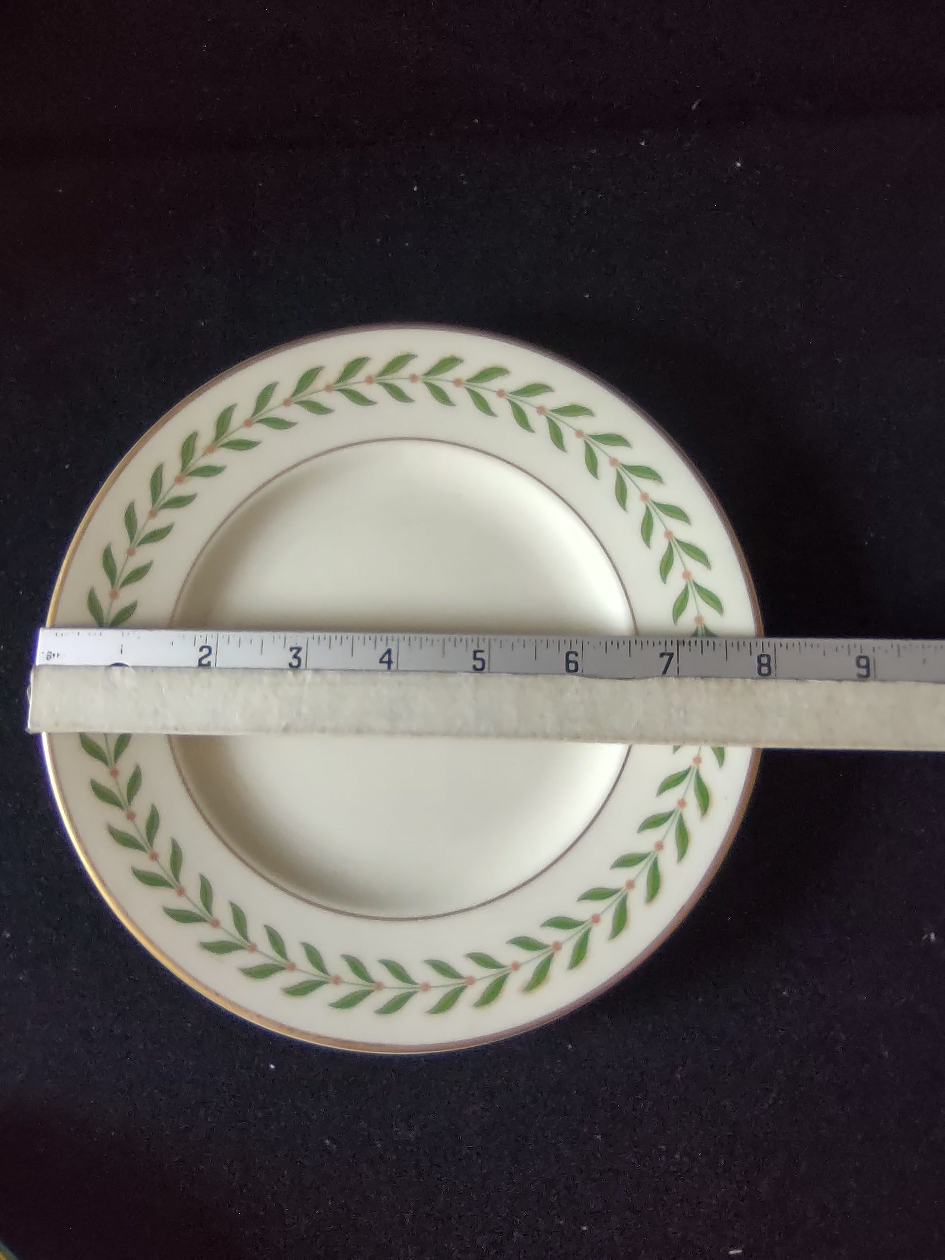 Vintage Syracuse China Greenwood Old Ivory Bread Butter Plates Set of 3 [6602]