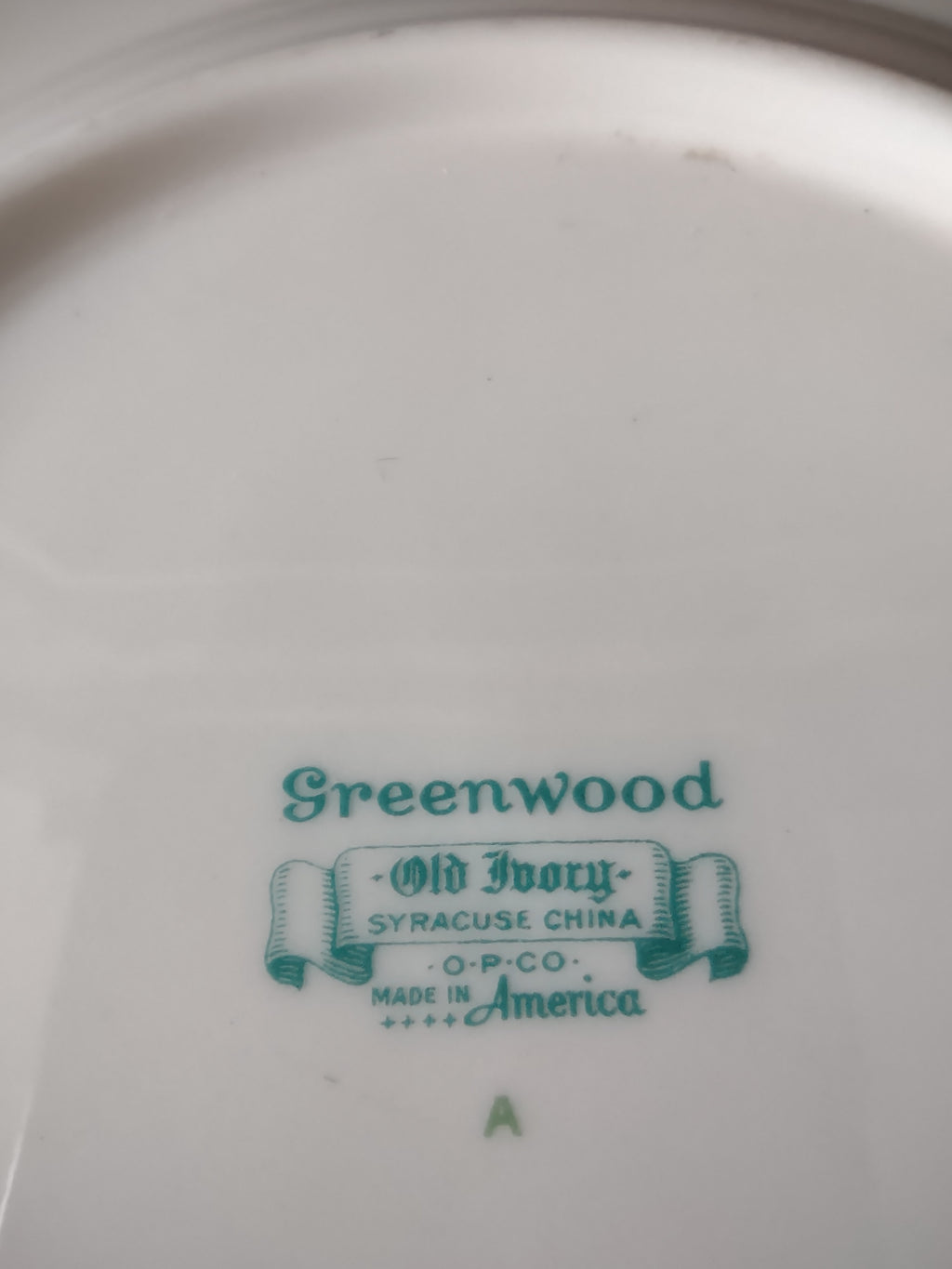 Vintage Syracuse China Greenwood Old Ivory Bread Butter Plates Set of 3 [6602]