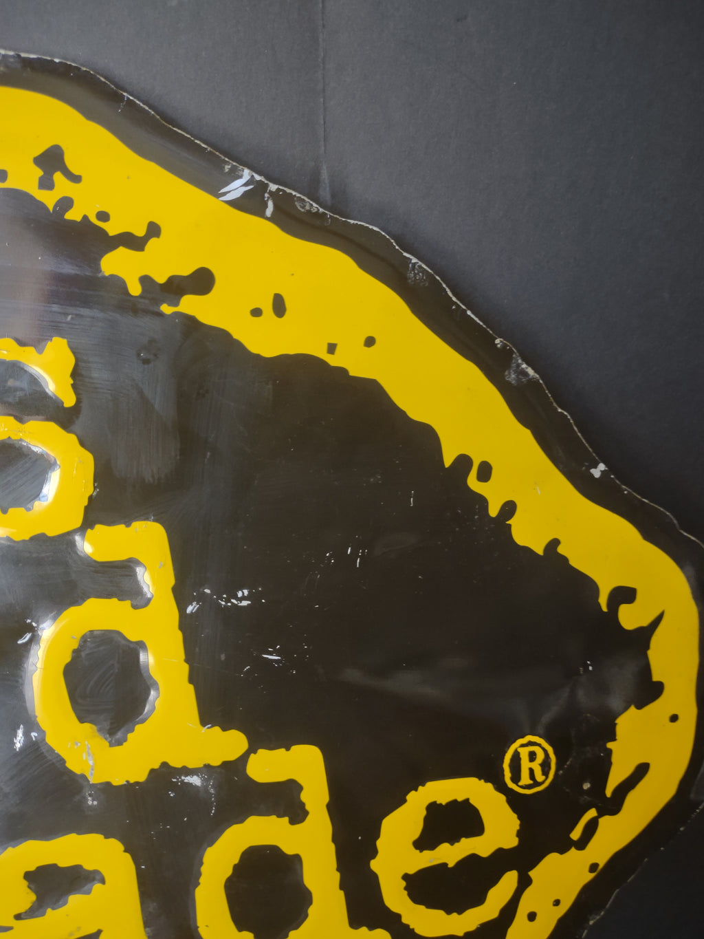 Vintage Mike's Hard Lemonade Lemon-Shaped Metal Advertising Sign [6625]