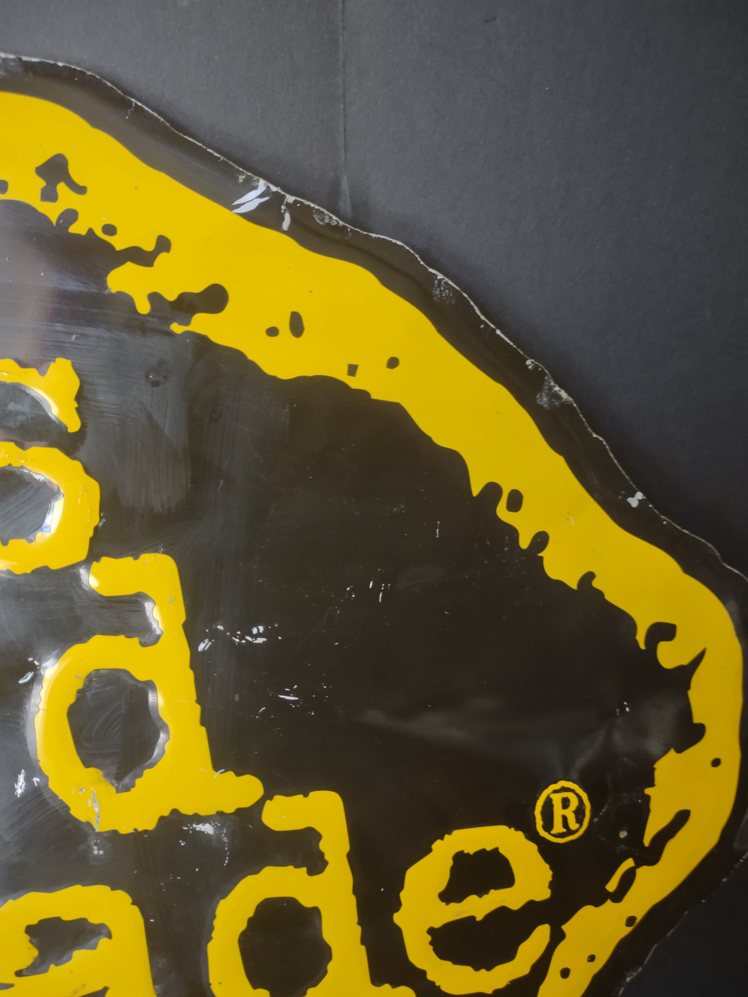 Vintage Mike's Hard Lemonade Lemon-Shaped Metal Advertising Sign [6625]