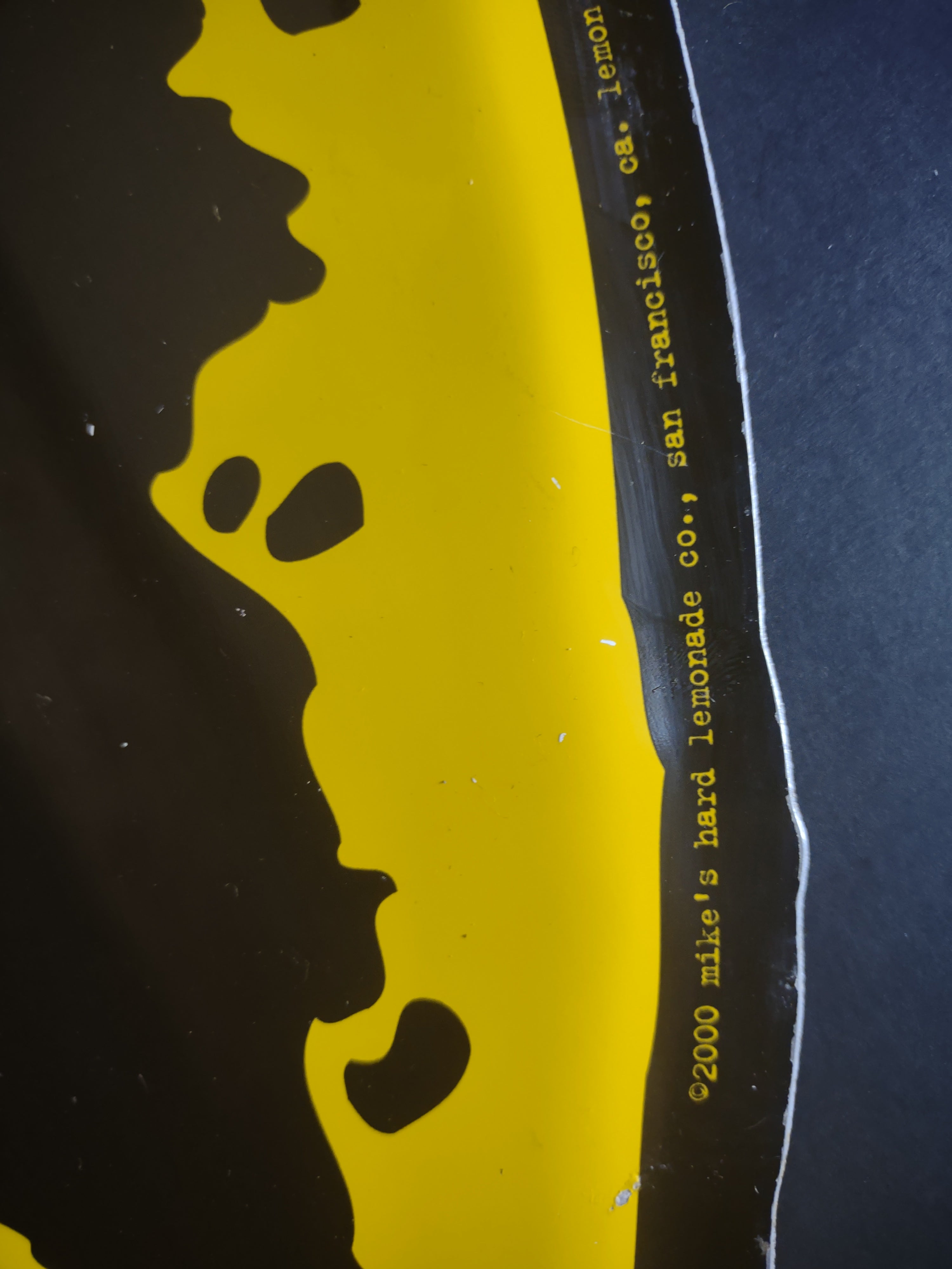 Vintage Mike's Hard Lemonade Lemon-Shaped Metal Advertising Sign [6625]
