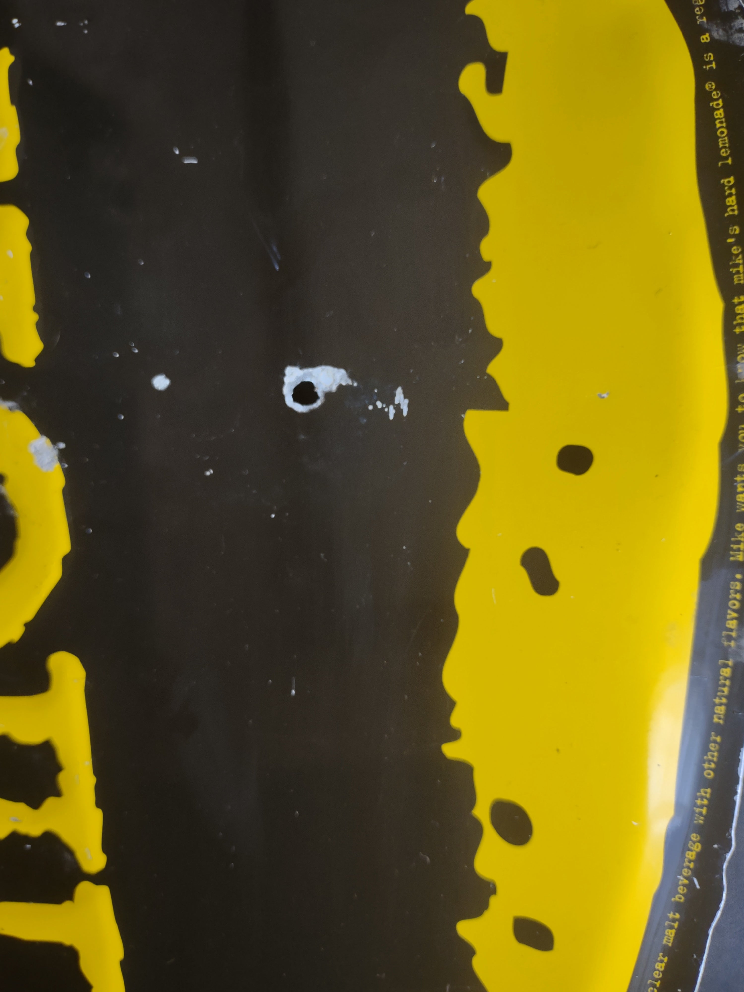 Vintage Mike's Hard Lemonade Lemon-Shaped Metal Advertising Sign [6625]
