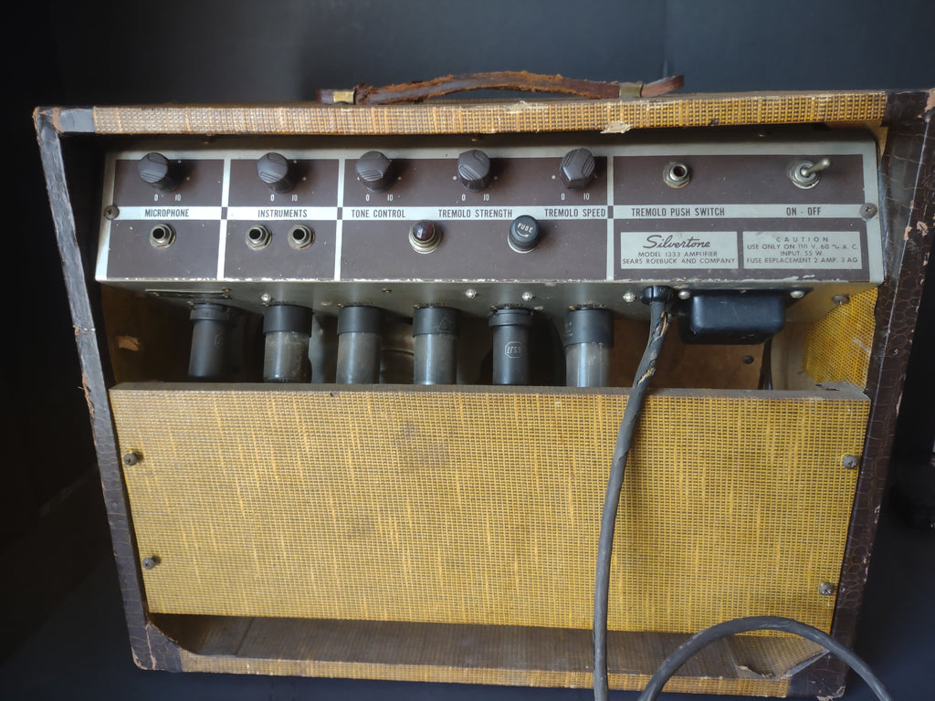 Vintage Silvertone 1333 Tube Guitar Amplifier Tremolo [6609]