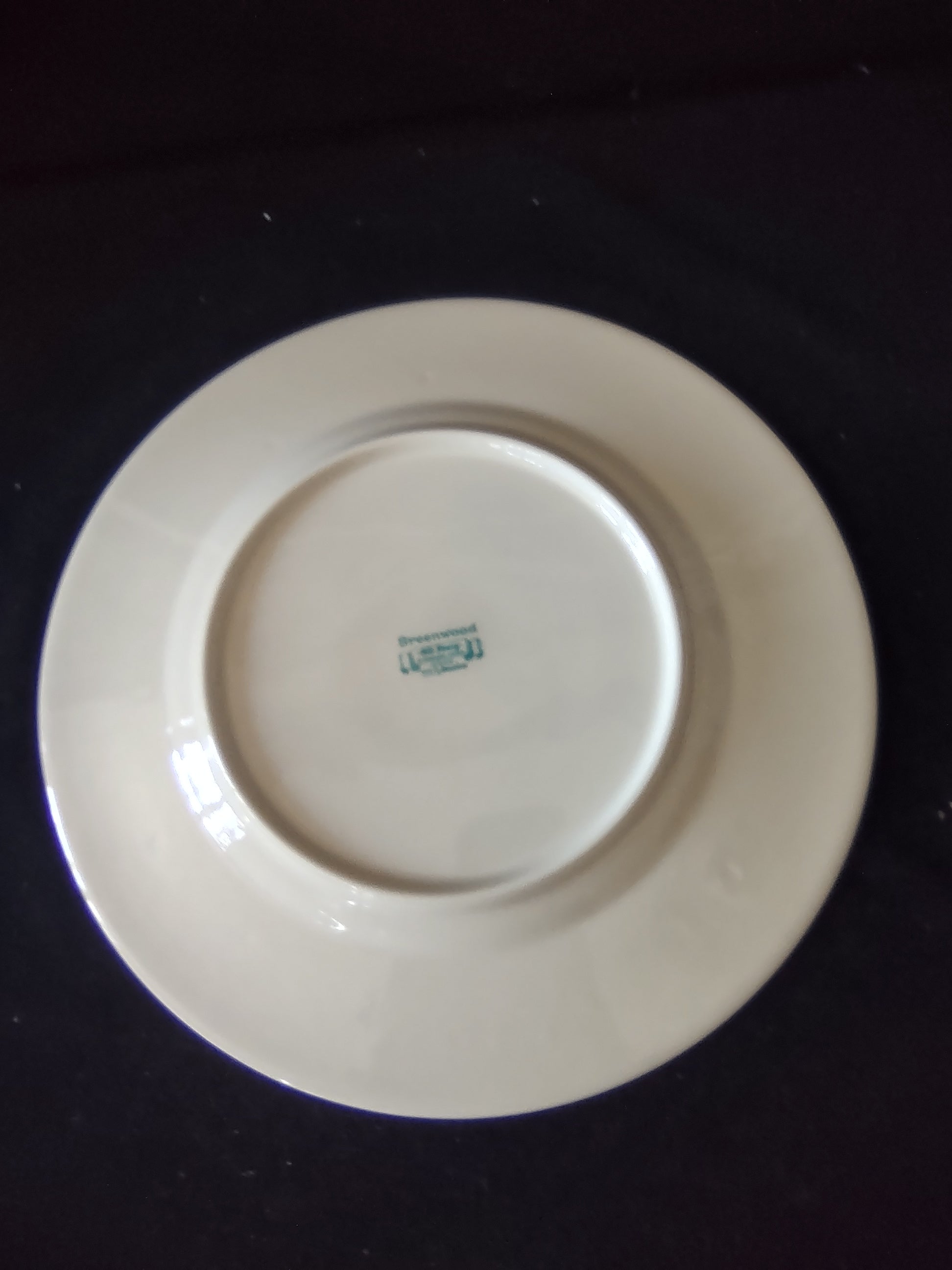 Vintage Syracuse China Old Ivory Greenwood 10.25" Plates Set of 2 Gold Trim [6612]