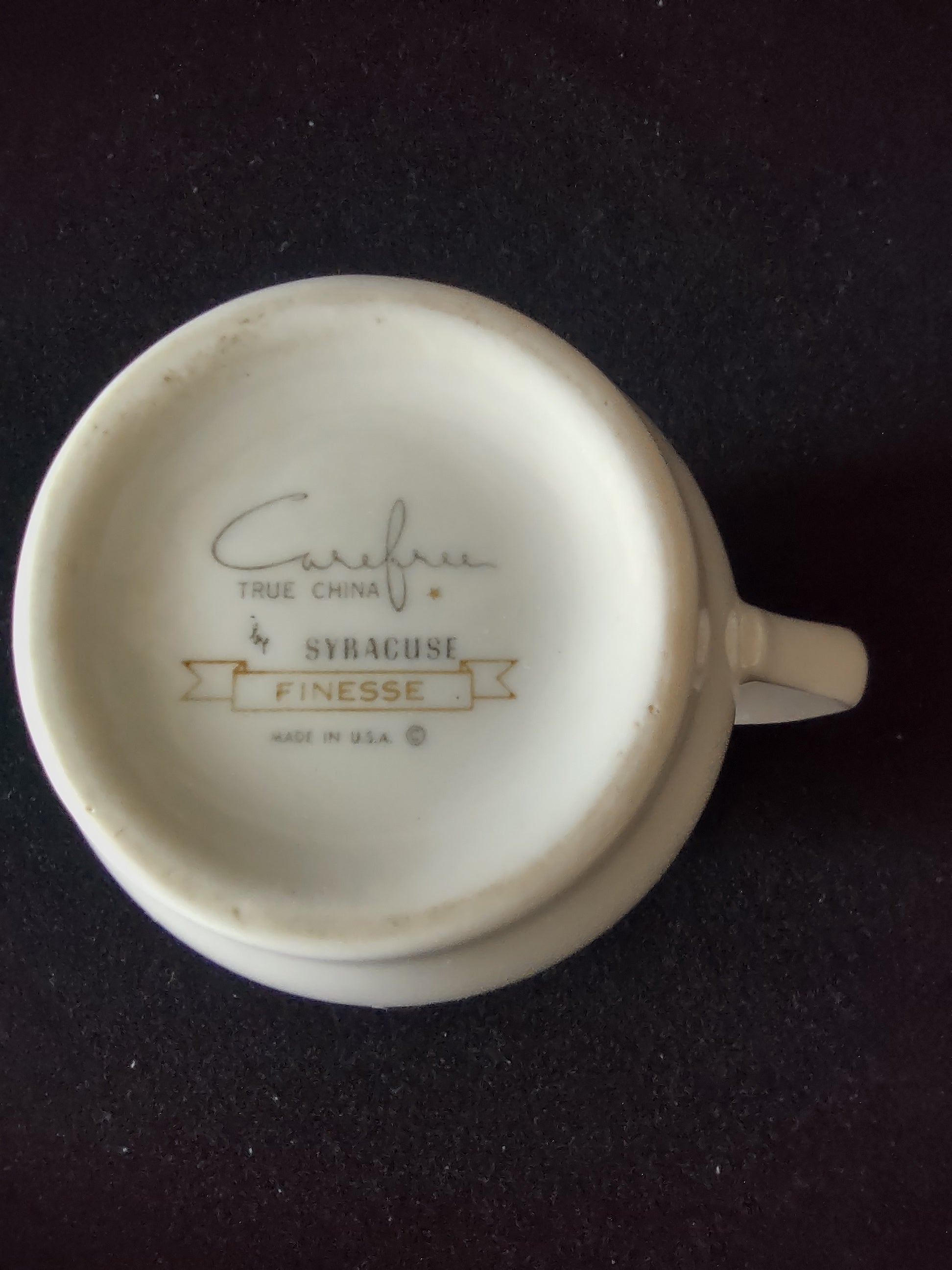Vintage Syracuse China Carefree Finesse Cream & Sugar Set [6615]