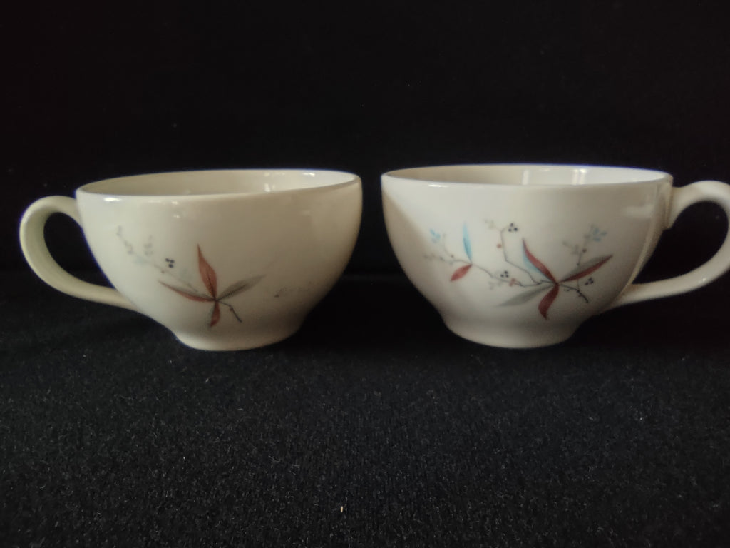 Vintage Syracuse China Carefree Finesse Set of 2 Teacups [6617]