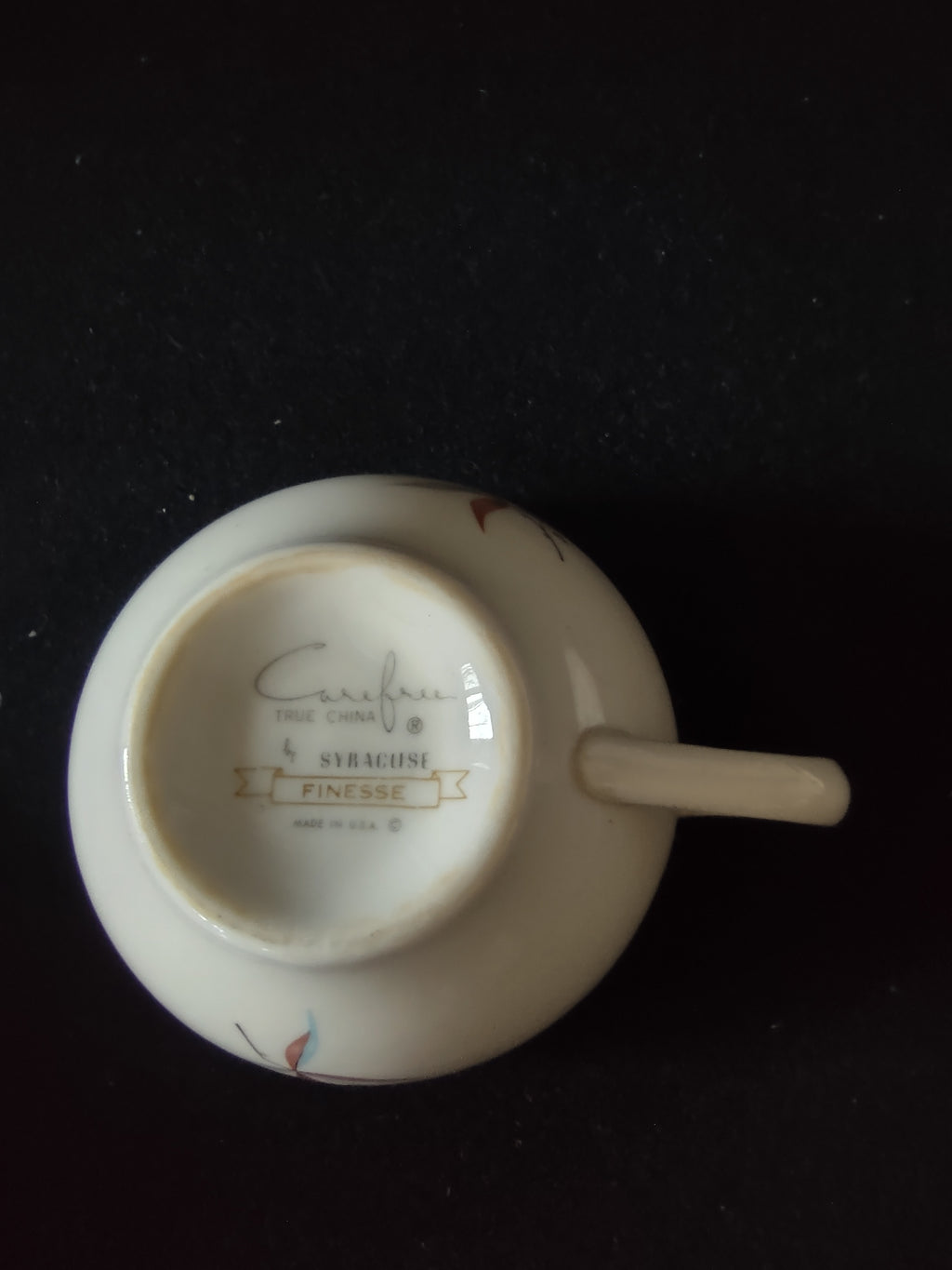 Vintage Syracuse China Carefree Finesse Set of 2 Teacups [6617]