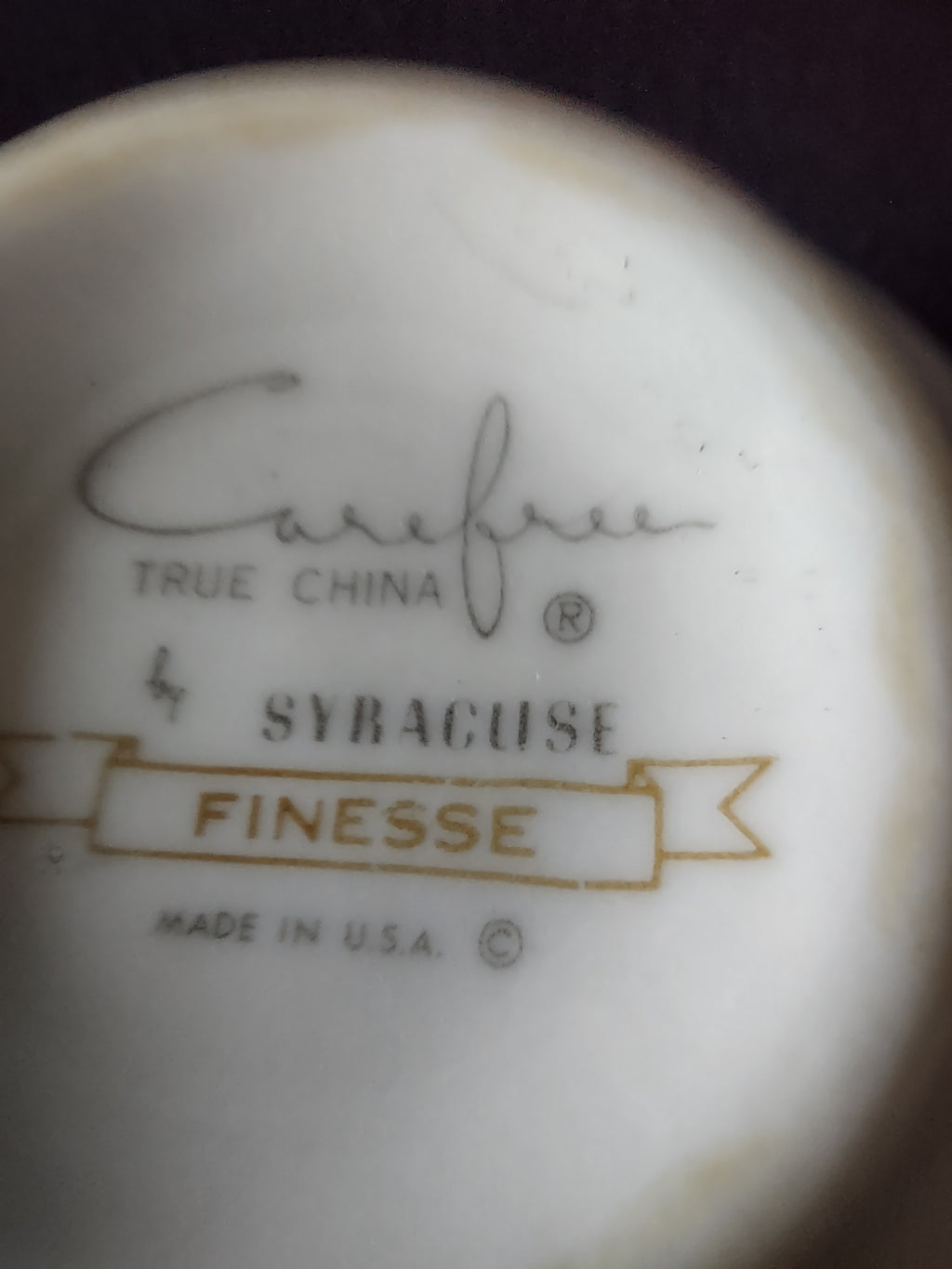 Vintage Syracuse China Carefree Finesse Set of 2 Teacups [6617]