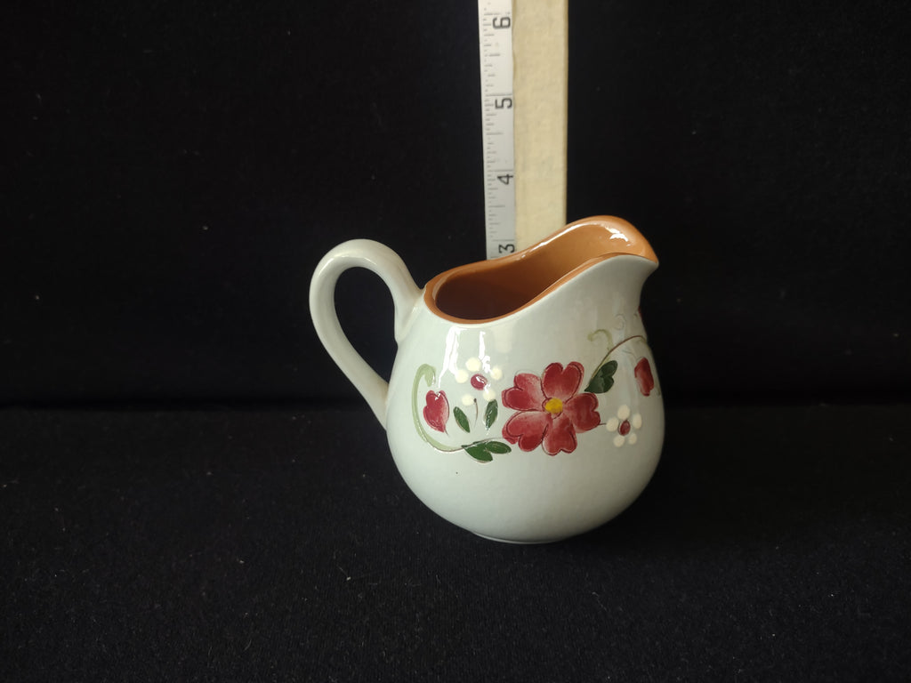 Vintage Stangl Pottery Garland Creamer Pink Floral Tulip USA [6619]