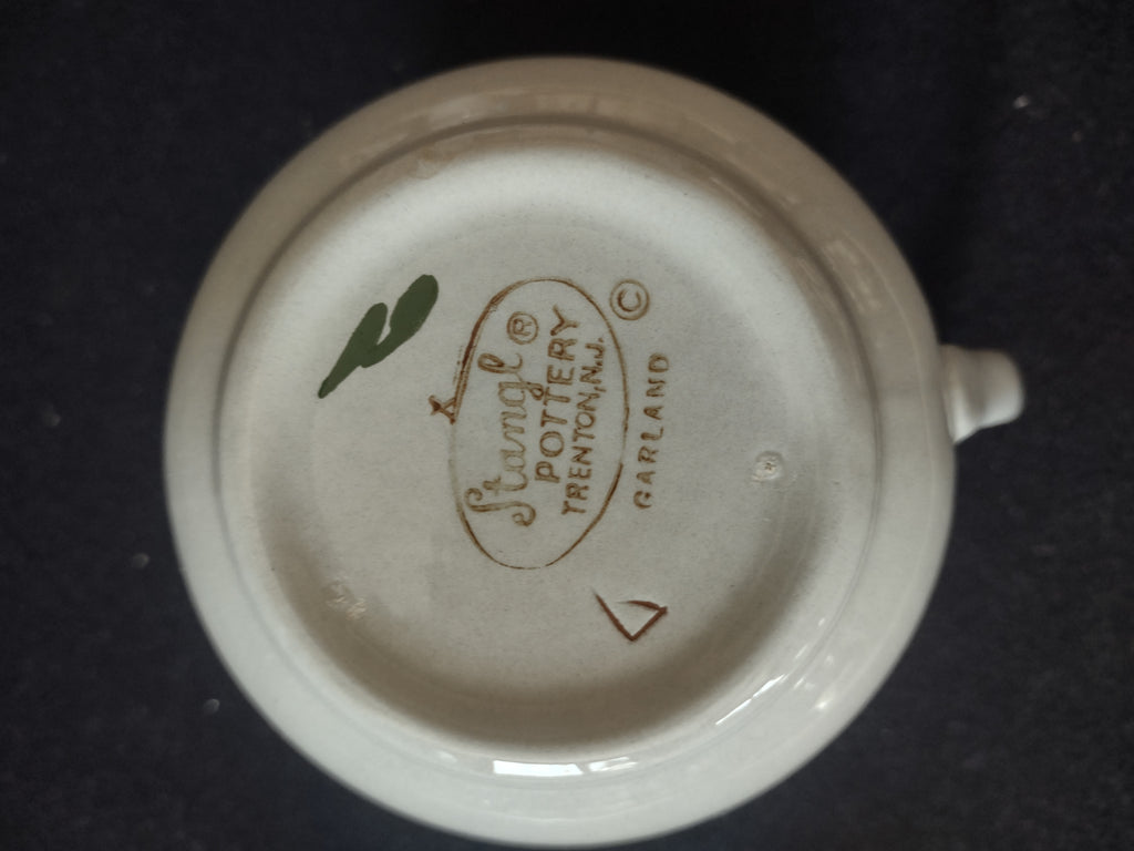Vintage Stangl Pottery Garland Creamer Pink Floral Tulip USA [6619]