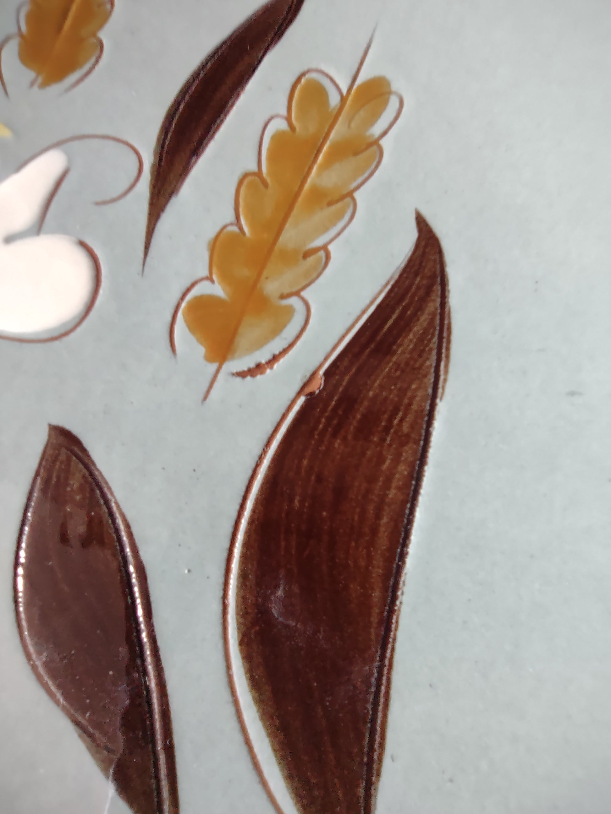 Vintage Stangl Golden Harvest Small Plate Brown & Yellow [6621]