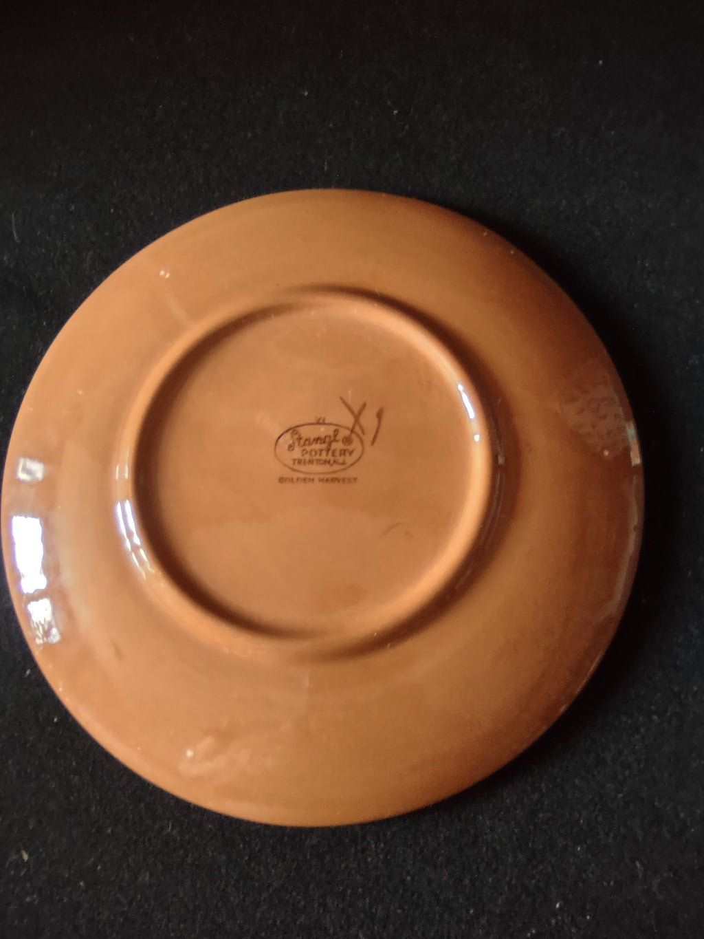 Vintage Stangl Golden Harvest Small Plate Brown & Yellow [6621]