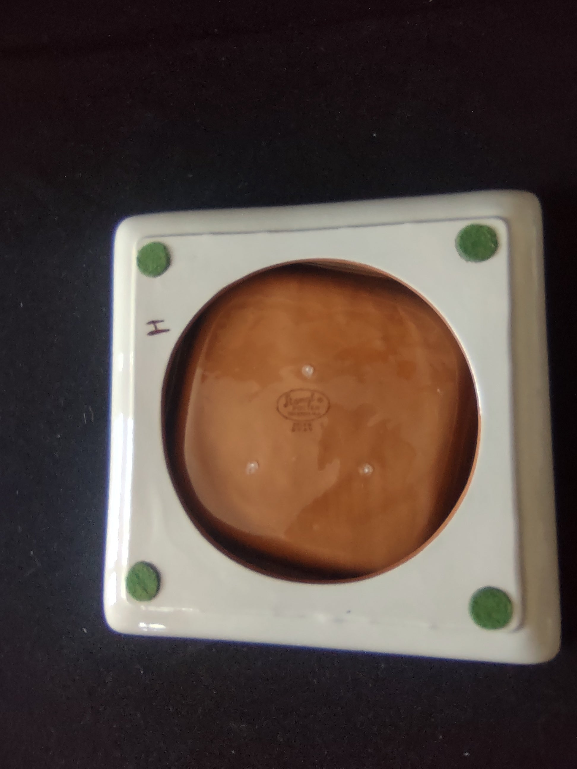 Vintage Stangl Pottery 3914B Gray Square Dish Ashtray Mid Century Modern [6634]