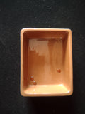 Vintage Stangl Pottery Terra Cotta Brown Cream Catchall Tray [6635]
