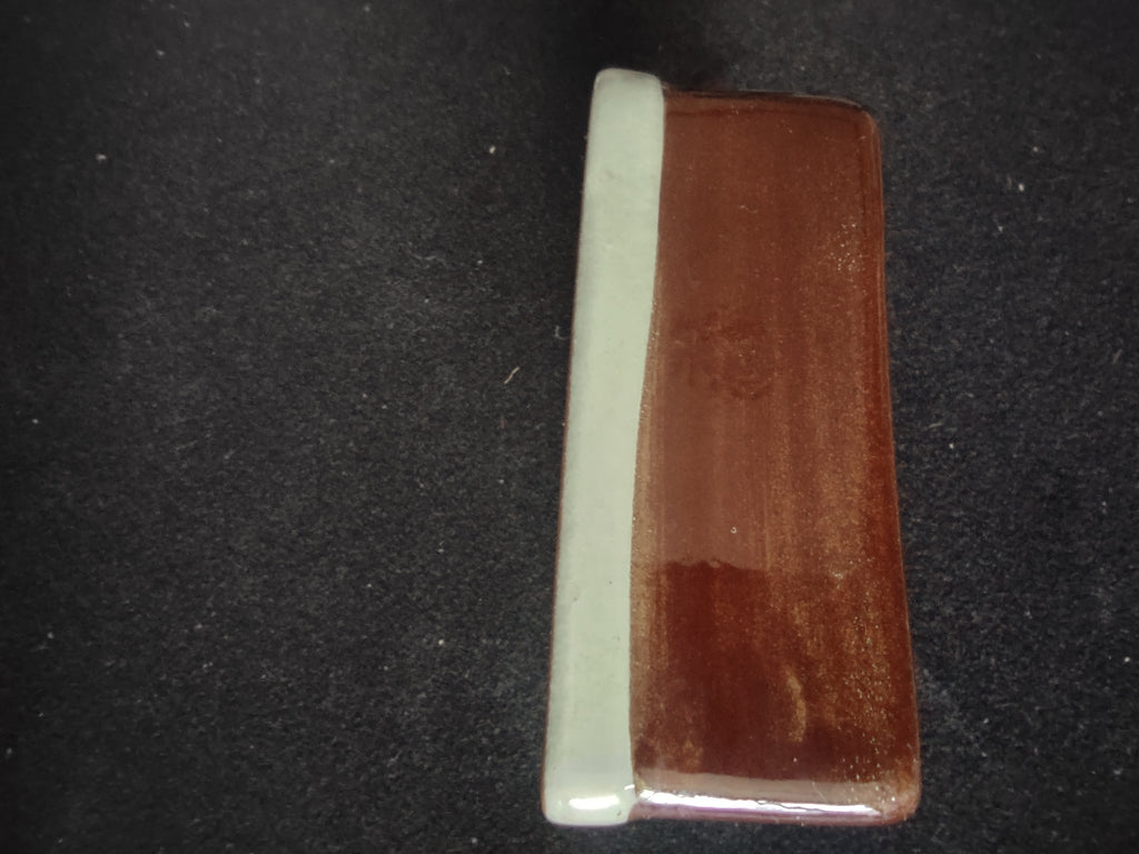 Vintage Stangl Pottery Terra Cotta Brown Cream Catchall Tray [6635]