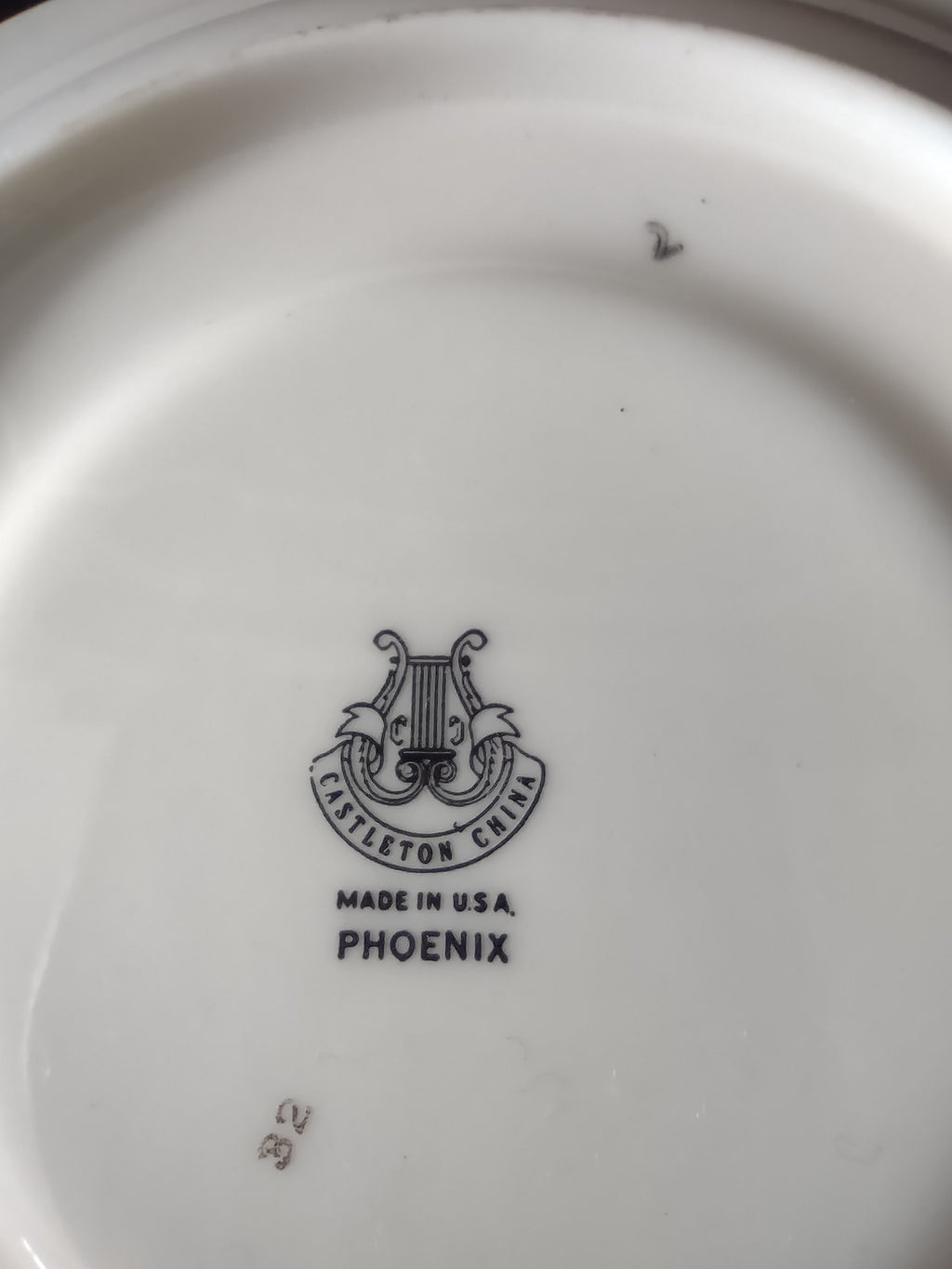 Vintage Castleton China Phoenix Cup & Saucer Set 2 Cups 2 Saucers [6636]