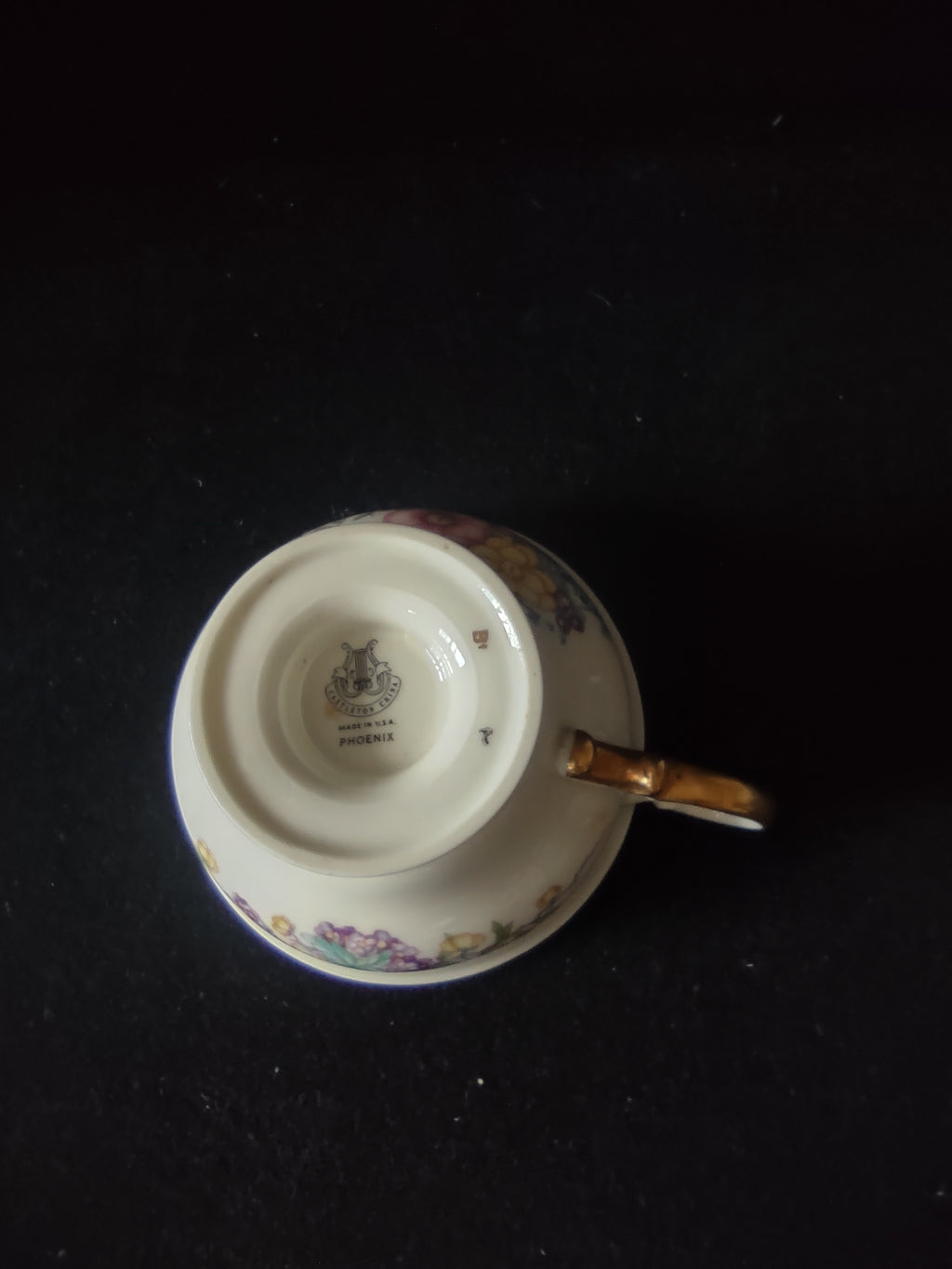 Vintage Castleton China Phoenix Cup & Saucer Set 2 Cups 2 Saucers [6636]
