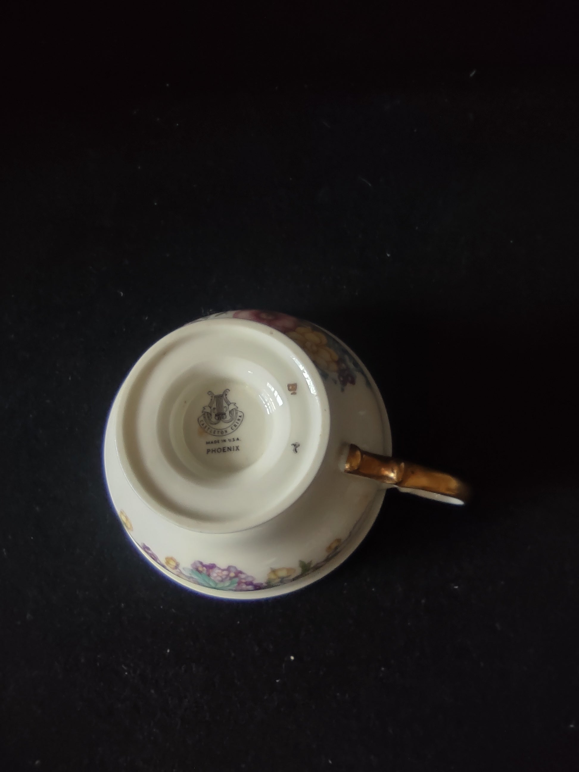 Vintage Castleton China Phoenix Cup & Saucer Set 2 Cups 2 Saucers [6636]