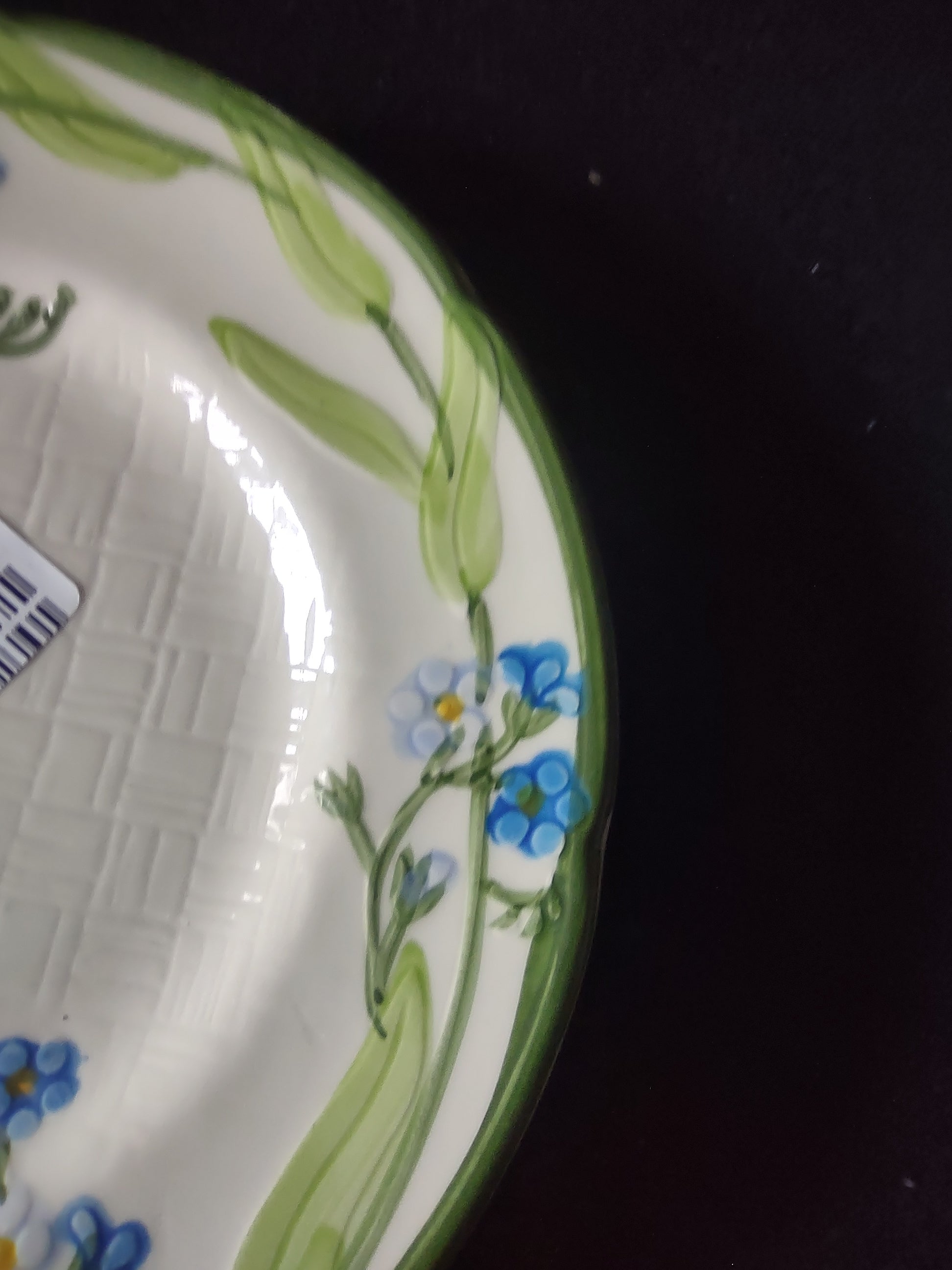 Vintage Franciscan Forget Me Not Salad Plate 8" Blue Flowers Stoneware USA [6640]
