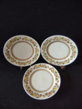 Vintage Franciscan Picnic Bread Butter Plate Set of 3 Pears Peaches Japan [6642]