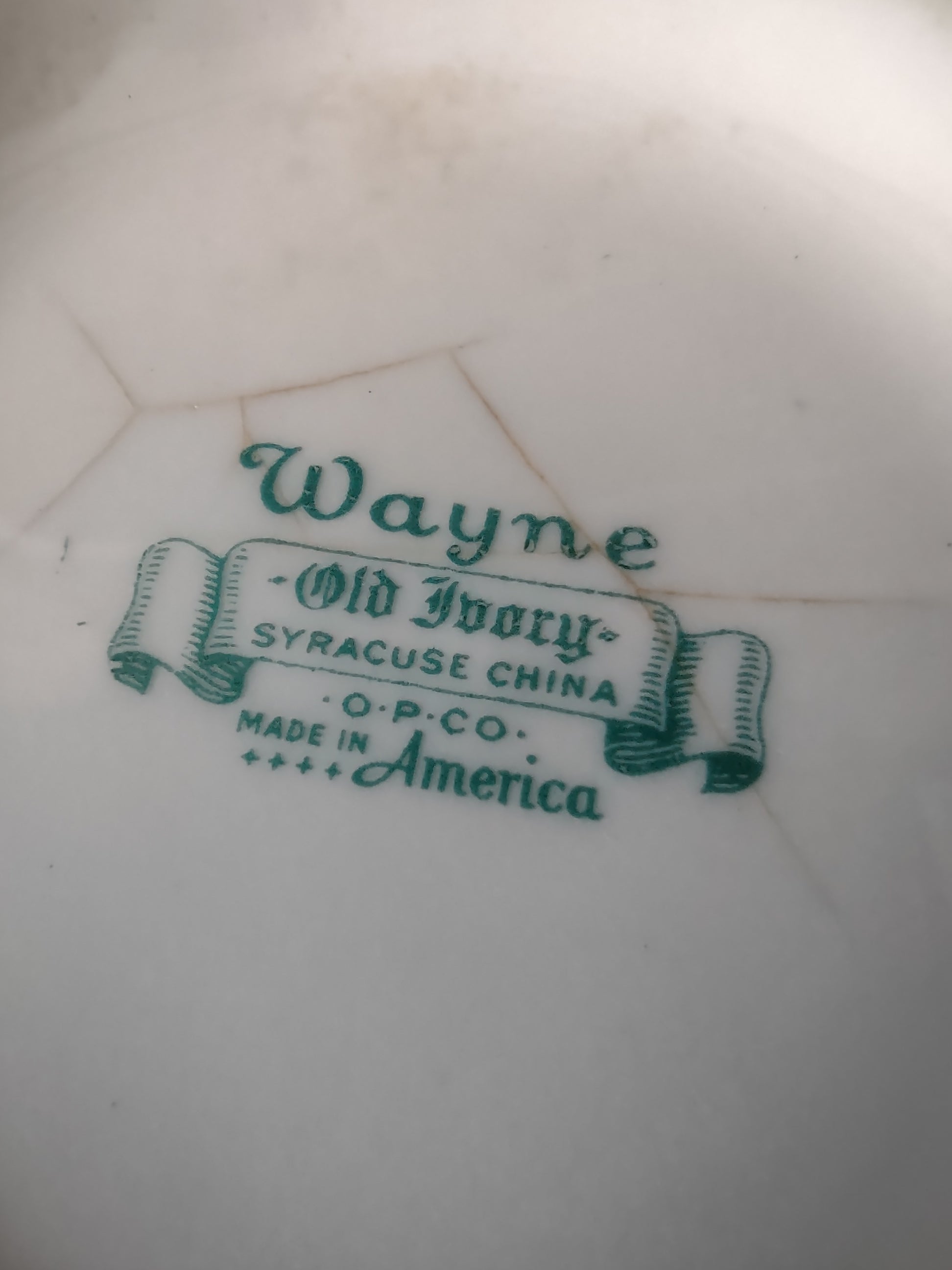 Vintage Syracuse China Wayne Old Ivory Cream Soup Bowl Gold Band [6644]