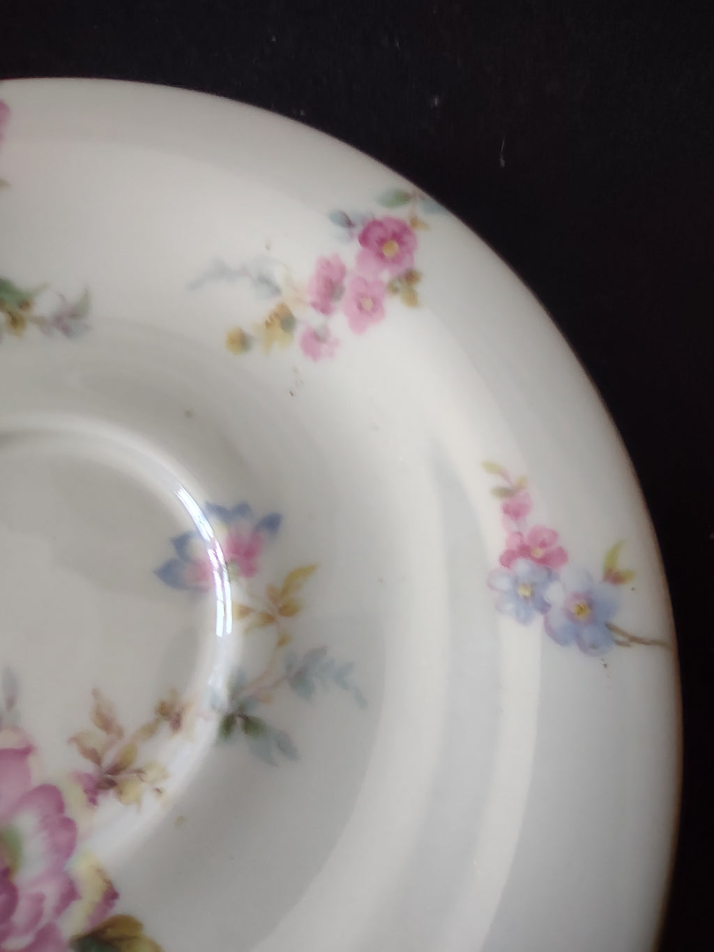 Vintage Castleton Sunnybrooke Saucer Pink Yellow Floral [6650]