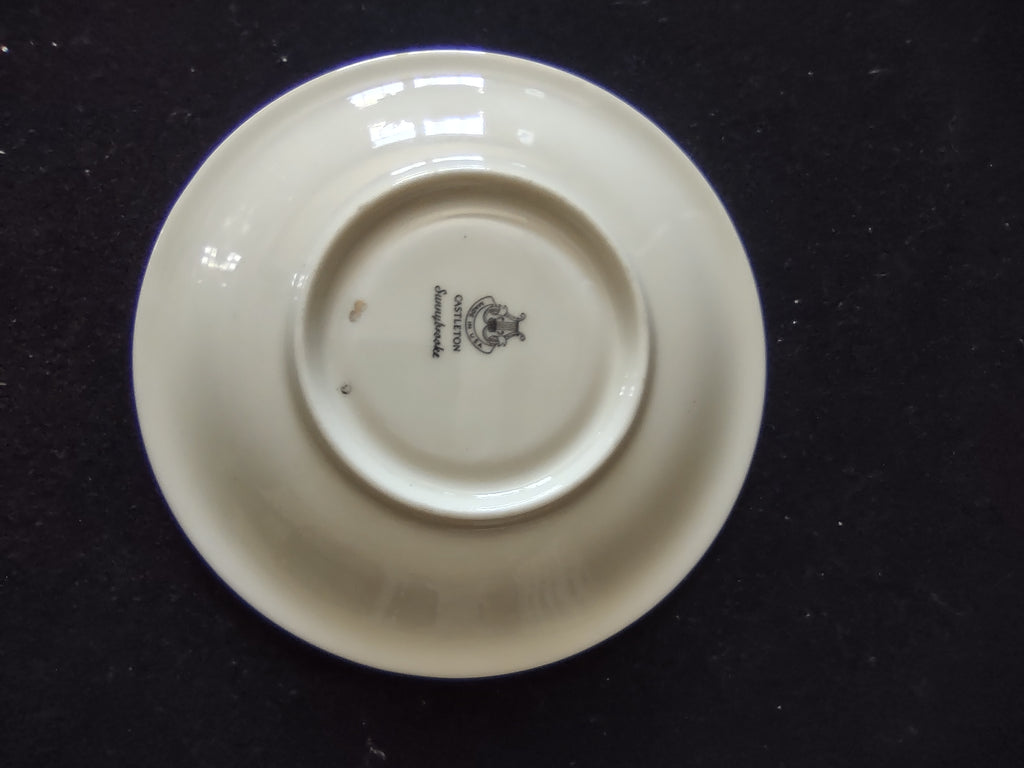 Vintage Castleton Sunnybrooke Saucer Pink Yellow Floral [6650]