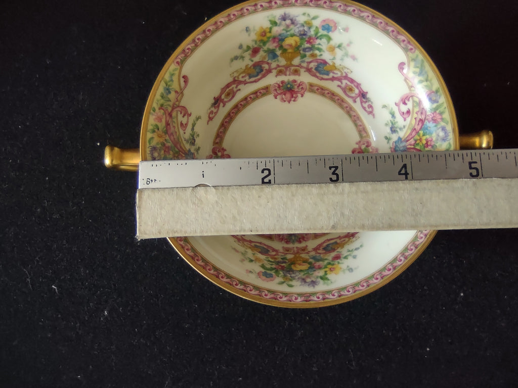 Vintage Rosenthal Ivory Bavaria Marquise Cream Soup Bowl Gold Trim [6658]