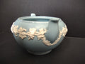 Vintage Wedgwood Queens Ware Blue Grapevine Relief Bowl England REPAIRED [6665]
