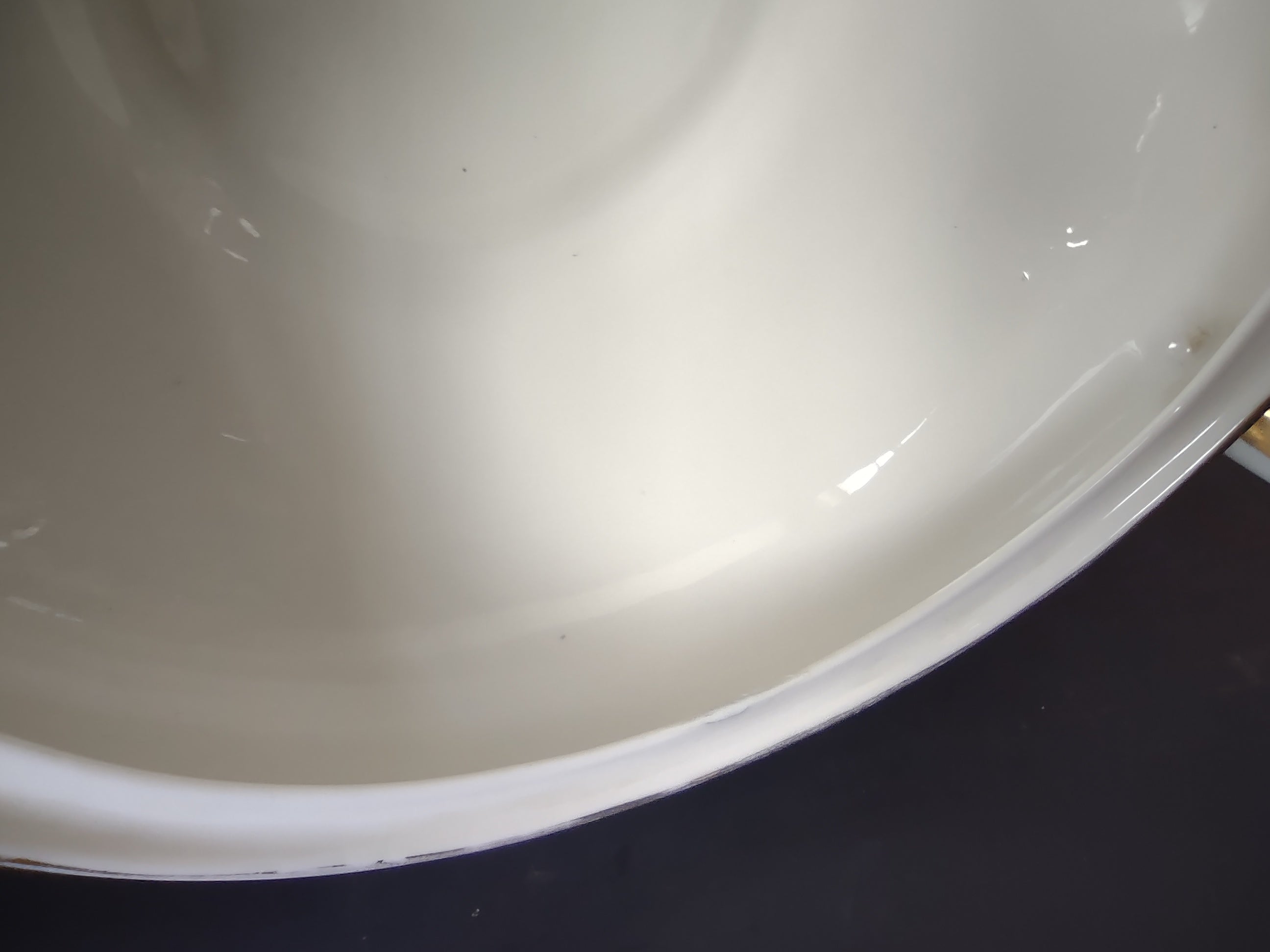 Vintage Lamberton China Blue Fleur de Lis Gold Lidded Soup Tureen REPAIRED[6663]