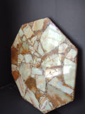Vintage Octagonal Onyx Stone Mosaic Table Top 24 Inch Cream Amber [6696]