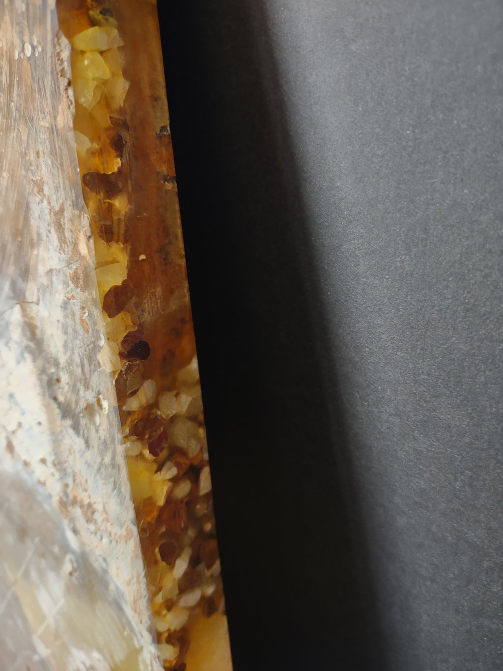 Vintage Octagonal Onyx Stone Mosaic Table Top 24 Inch Cream Amber [6696]