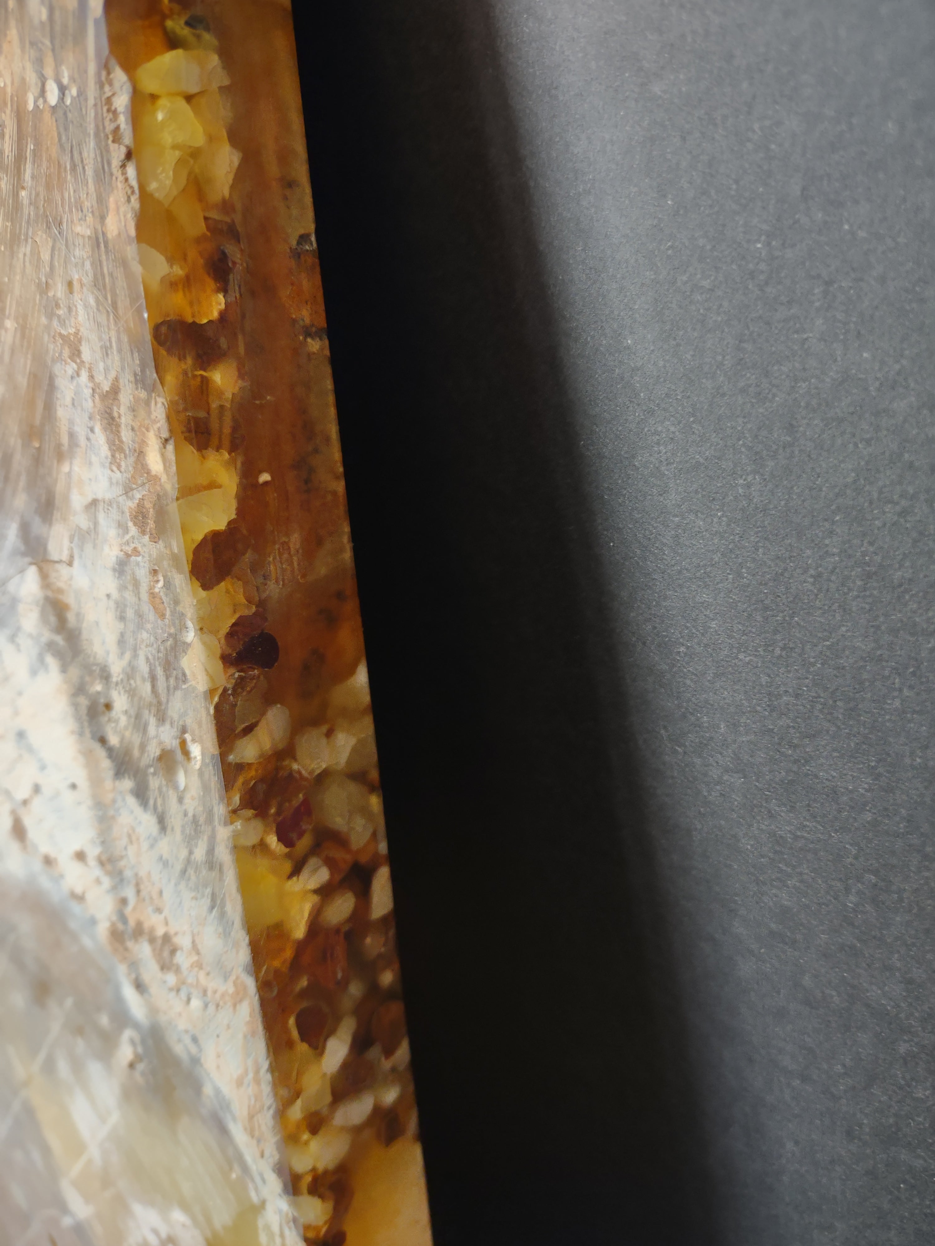Vintage Octagonal Onyx Stone Mosaic Table Top 24 Inch Cream Amber [6696]
