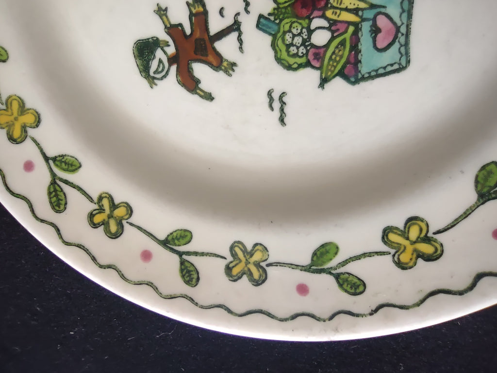 Vintage Poppy Trail Happy Time Hand Painted California Plates Set of 2 [6683]