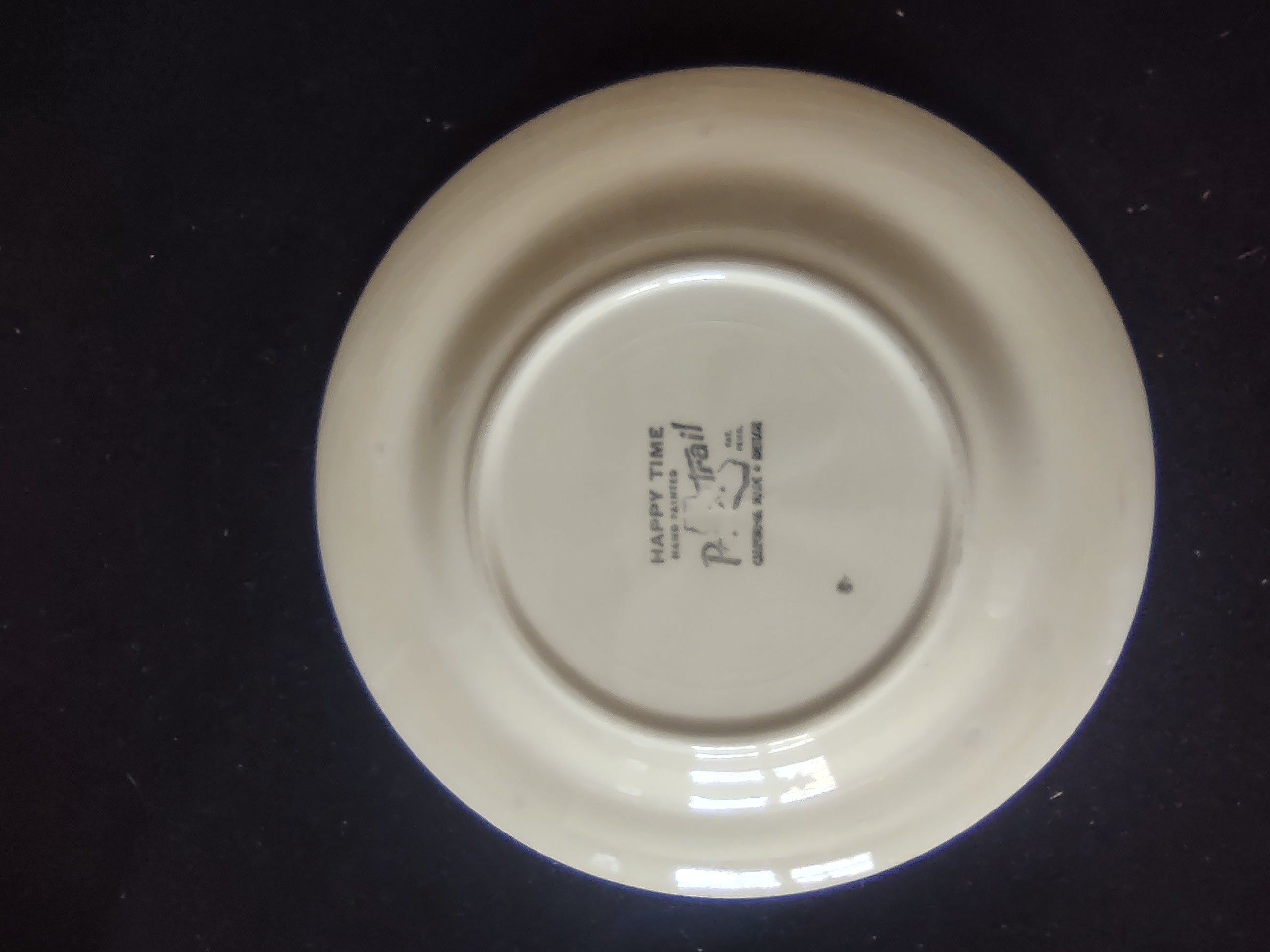 Vintage Poppy Trail Happy Time Hand Painted California Plates Set of 2 [6683]
