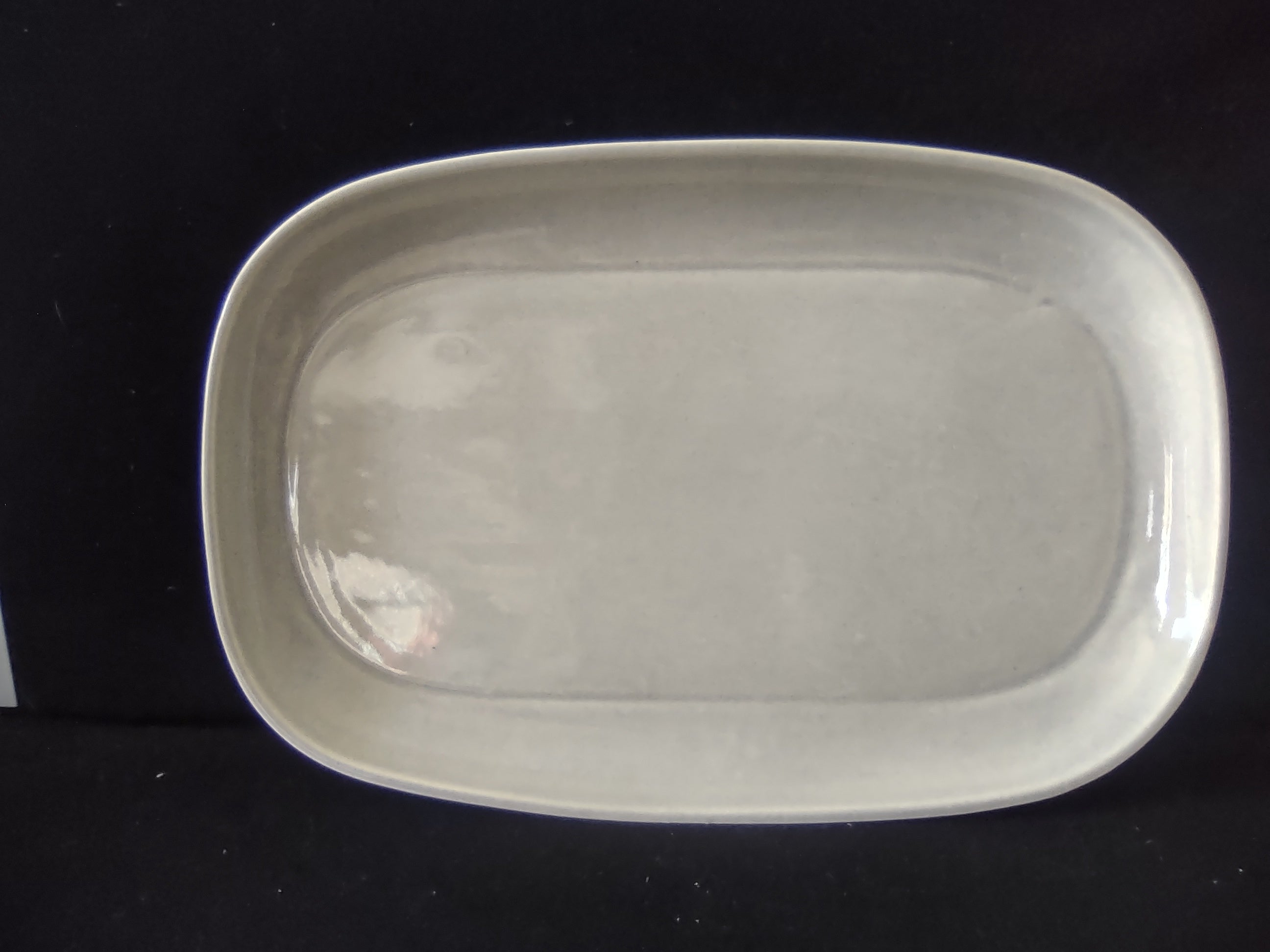 Vintage Russell Wright American Modern Granite Gray Rectangular Tray [6700]